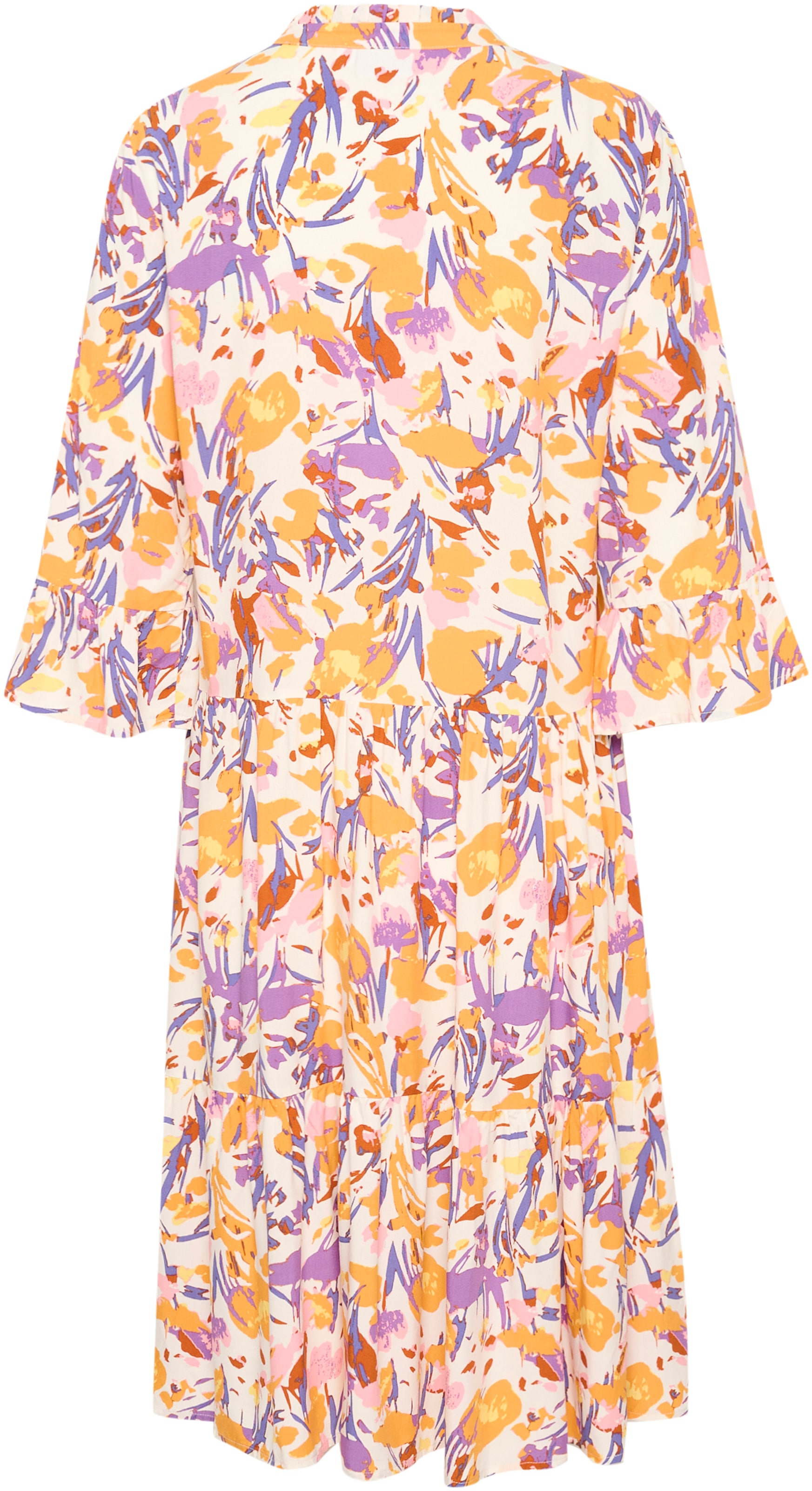 Saint Tropez Blusenkleid »EdaSZ Dress«, mit Volant und 3/4 Ärmel