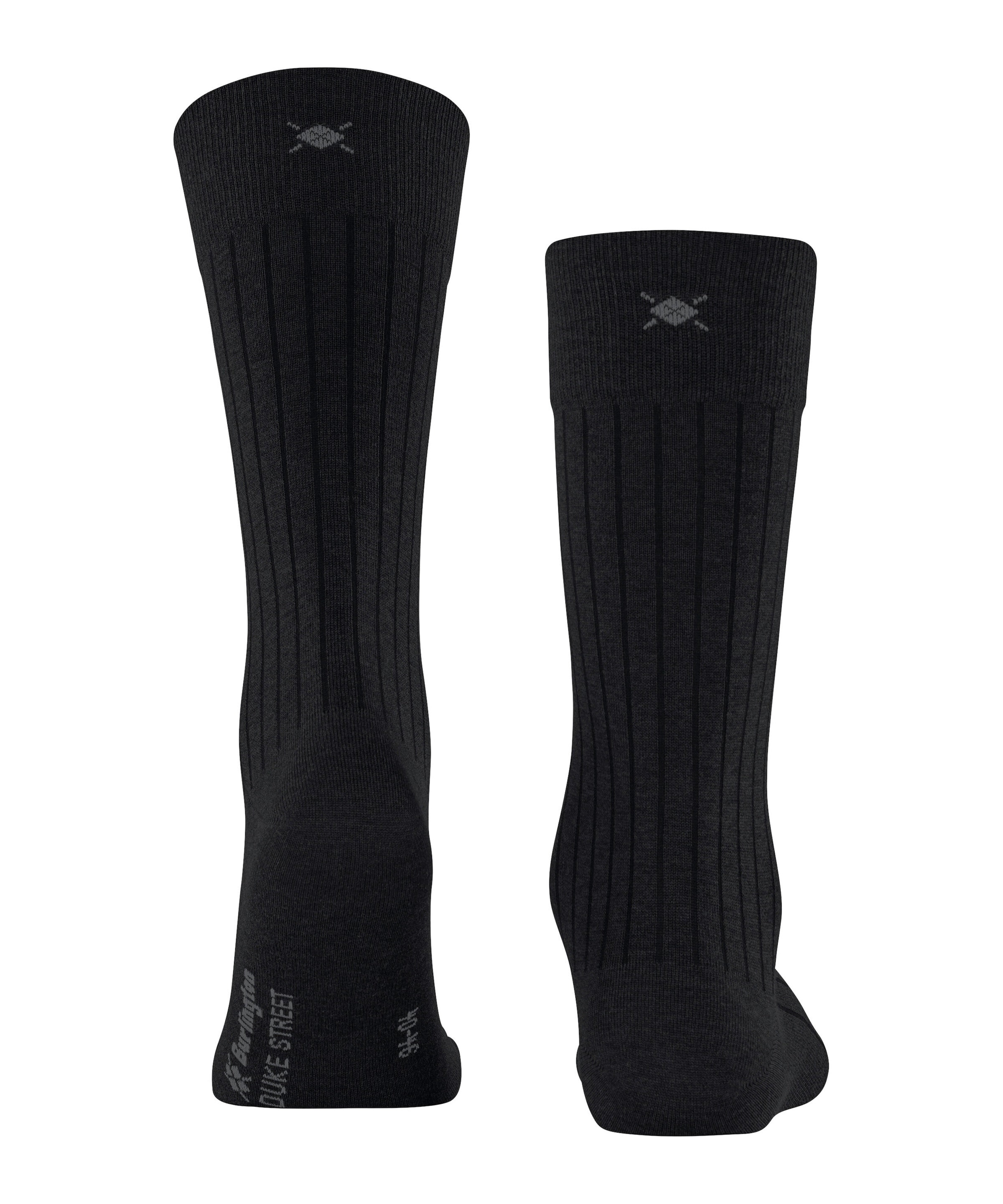 Burlington Socken »Duke Street« Einheitsgrösse 40-46, Rippenstruktur, Cotton-Mix