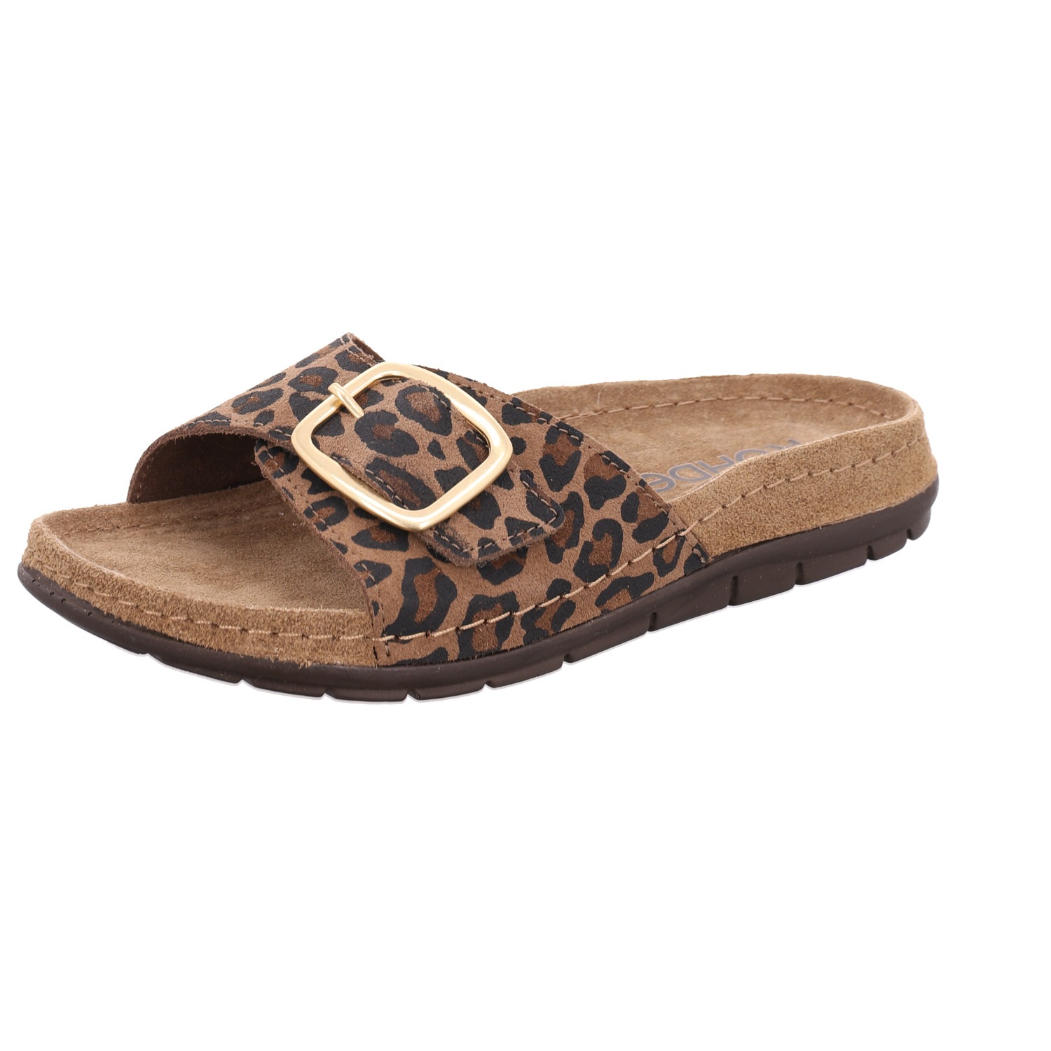 Image of Rohde Pantolette "Rodigo Leo" Sommerschuh, Strandschuh mit Leo-Muster