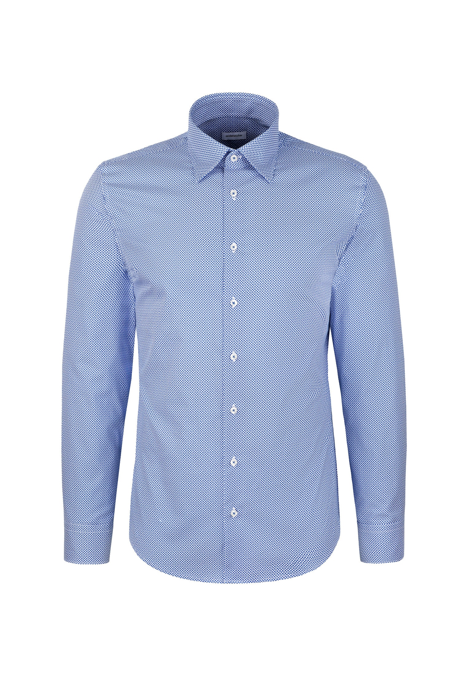 seidensticker Chemise d'affaires »Schwarze Rose« Shaped 1/1 Covered-Button-Down-Kragen Druck