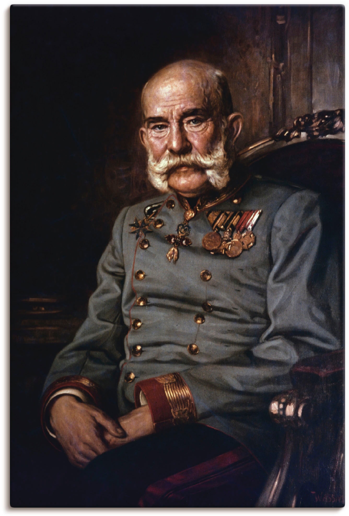 Image of Artland Wandbild »Franz Joseph I., 1915«, Menschen, (1 St.), in vielen Grössen & Produktarten - Alubild / Outdoorbild für den Aussenbereich, Leinwandbild, Poster, Wandaufkleber / Wandtattoo auch für Badezimmer geeignet bei Ackermann Versand Schweiz