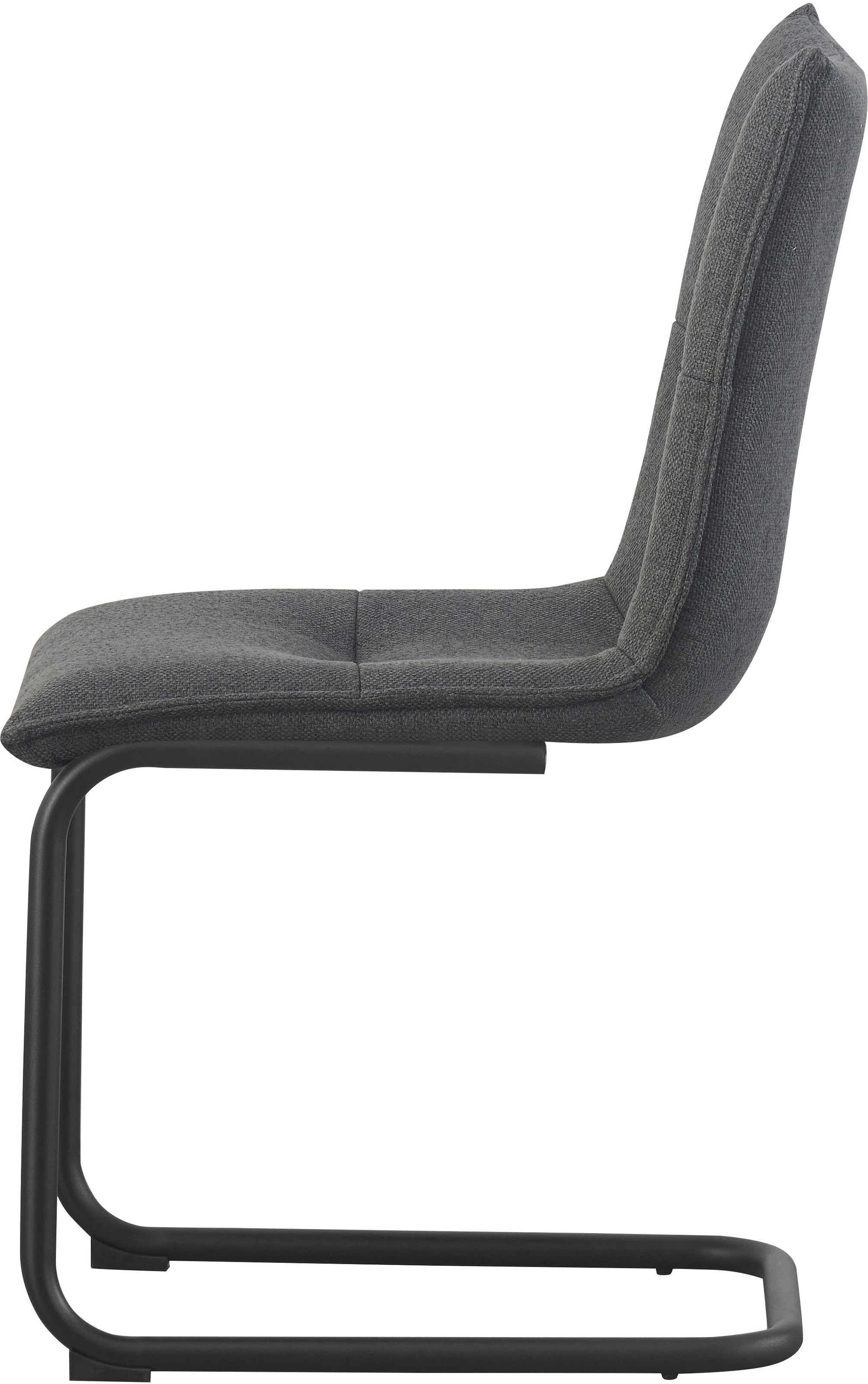Home affaire Chaise de salle à manger »SARNIA, 2er Set, mit Metallgestell in matt schwarz« (Set) 2 cuisin verschiedenen Farben, Belsatbarkeit pro Stuhl 120 kg, Velour Stoff