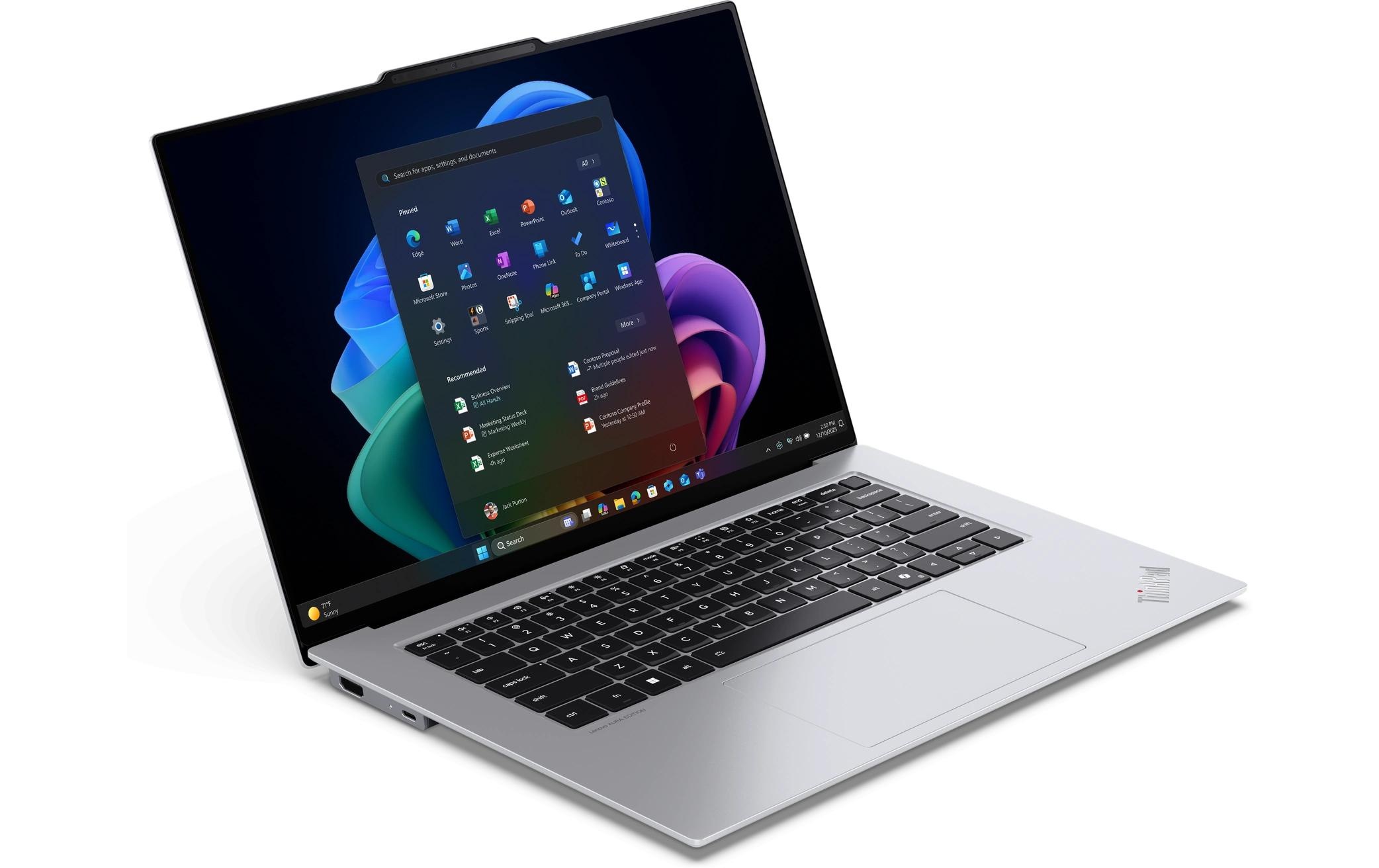 Lenovo Ordinateur portable »ThinkPad X9-15 Gen 1 Copilot+ PC (Intel)« 38,862 cm / 15,3 ″ Intel Core Ultra 7 1.000 Go SSD