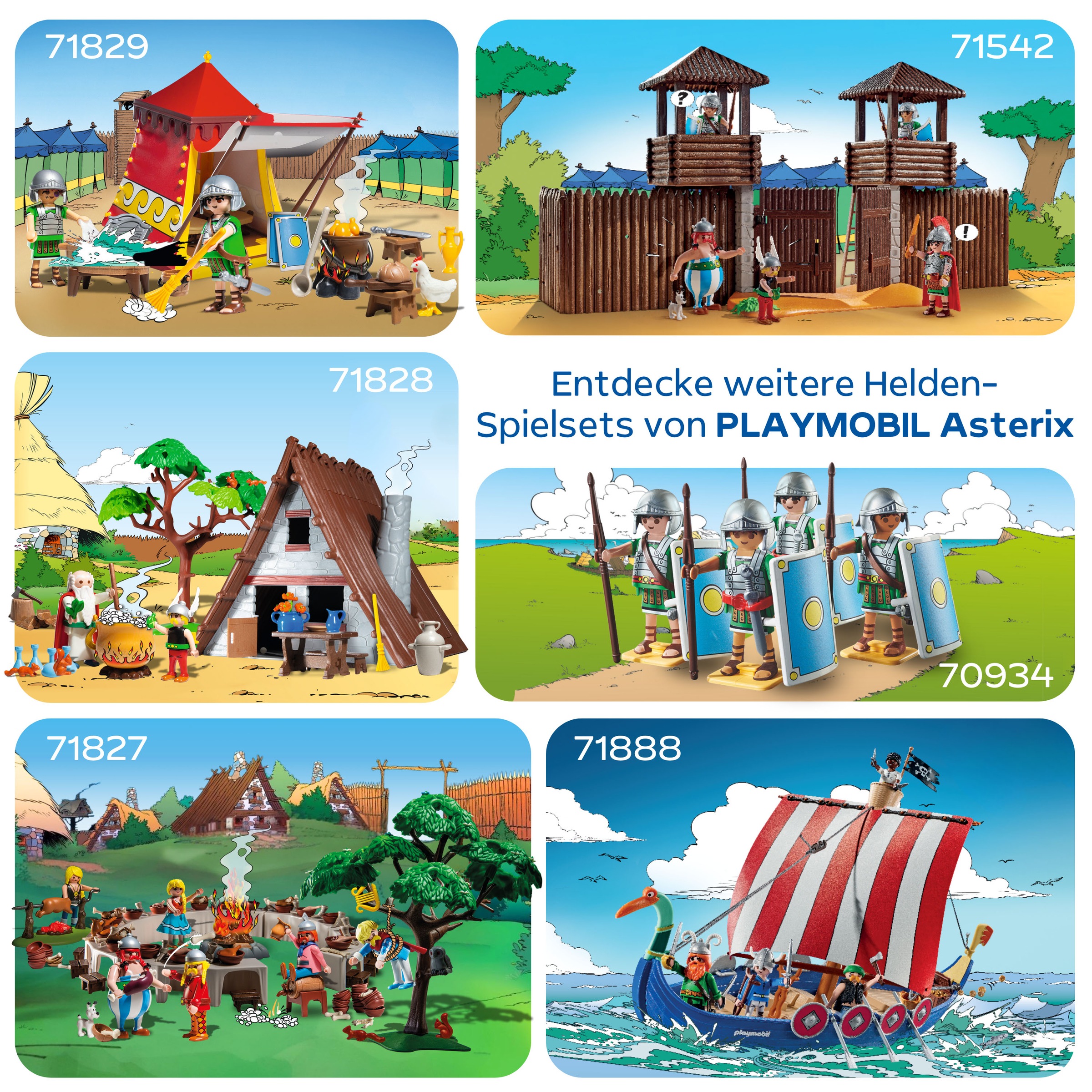 Playmobil® Jeu de construction »Asterix: Das Dorfbankett (71827), Playmobil Asterix« Made in Europe
