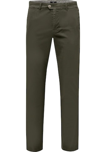 Chinohose »CHINO-HOSE AUS BAUMWOLL-STRETCH«, (1 tlg.)