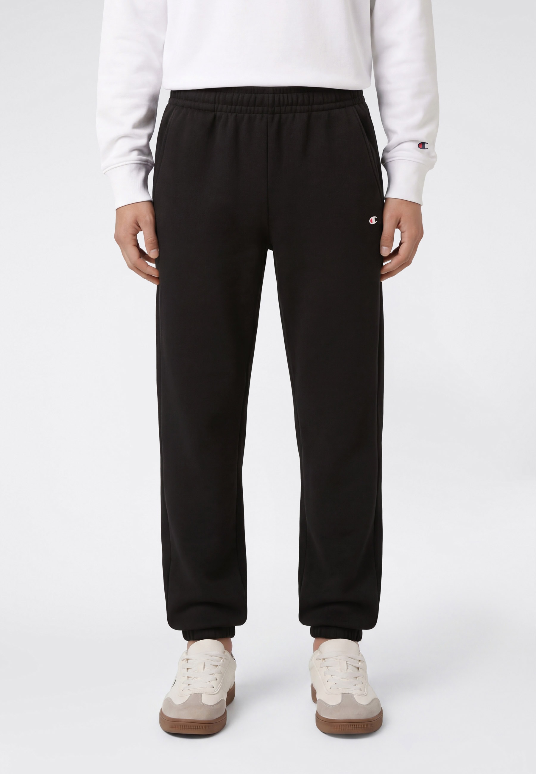 Image of Champion Jogginghose "SPORTWEAR CUFFED PANTS Loose Fit" mit Cuffed-Beinabschlüssen, aus Baumwolle und Polyester