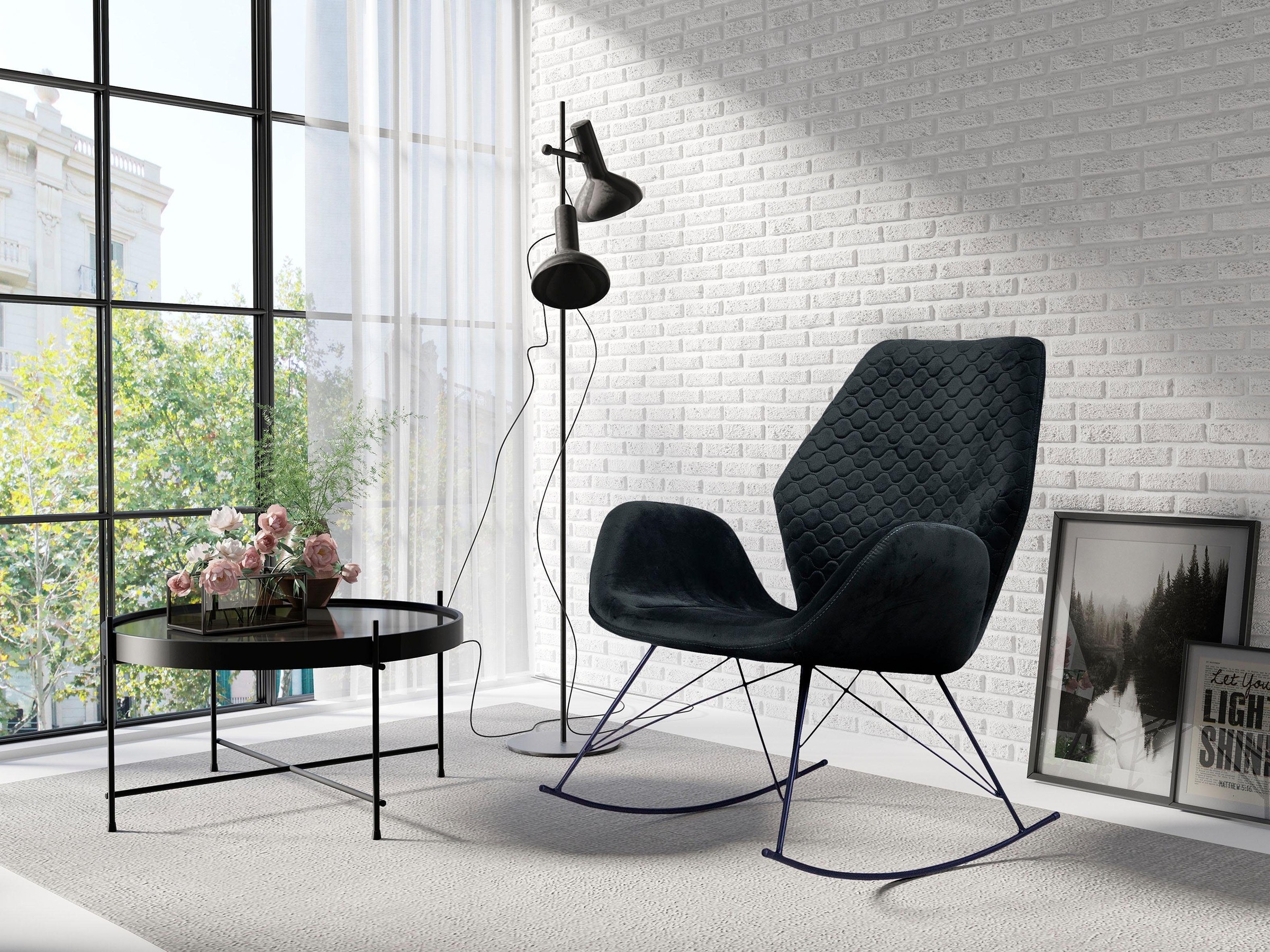 Image of Homexperts Schaukelstuhl, Samtstoff bei Ackermann Versand Schweiz