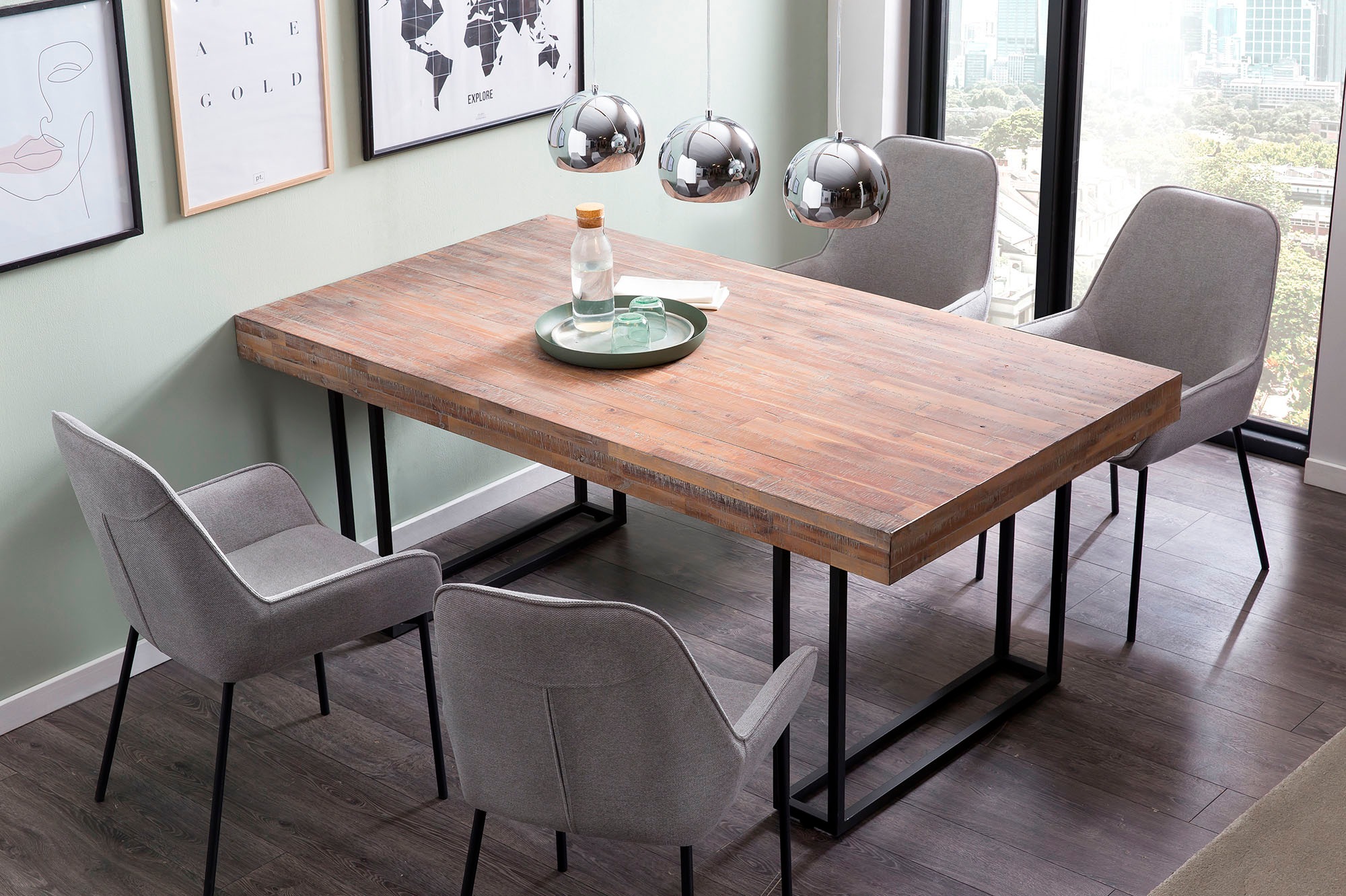 Image of SalesFever Esstisch, mit Design Kufen-Gestell bei Ackermann Versand Schweiz