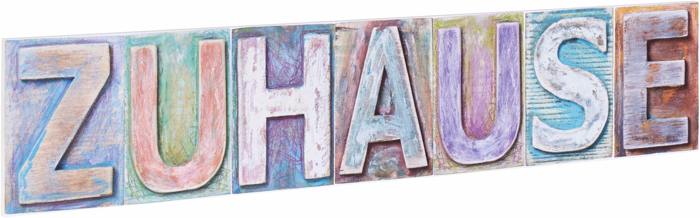 Image of Home affaire Dekoobjekt »Zuhause«, Masse (B/H): ca. 60/13 cm bei Ackermann Versand Schweiz