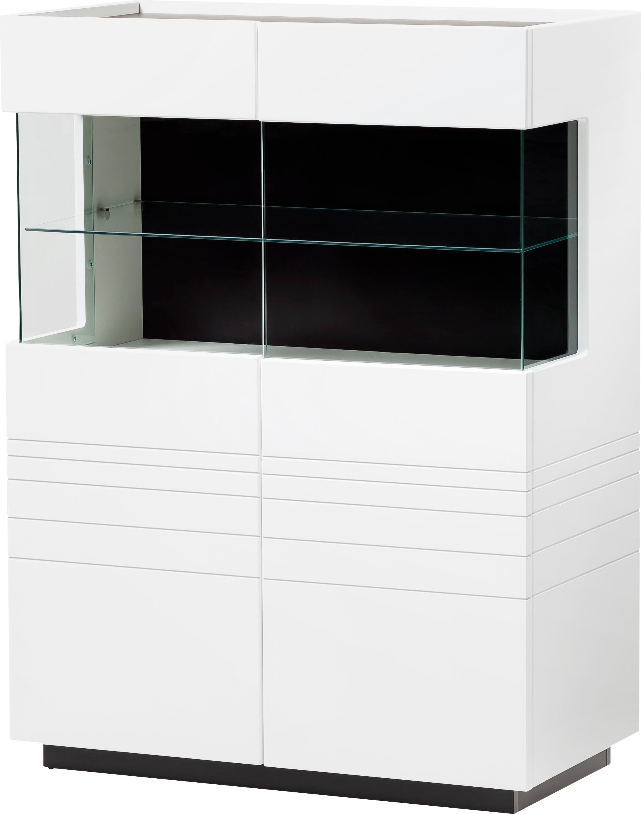 Image of GOODproduct Vitrine »Mona«, Frontelemente und Seitenteile mit wiederverwendeter PET Beschichtung, Höhe 115 cm bei Ackermann Versand Schweiz