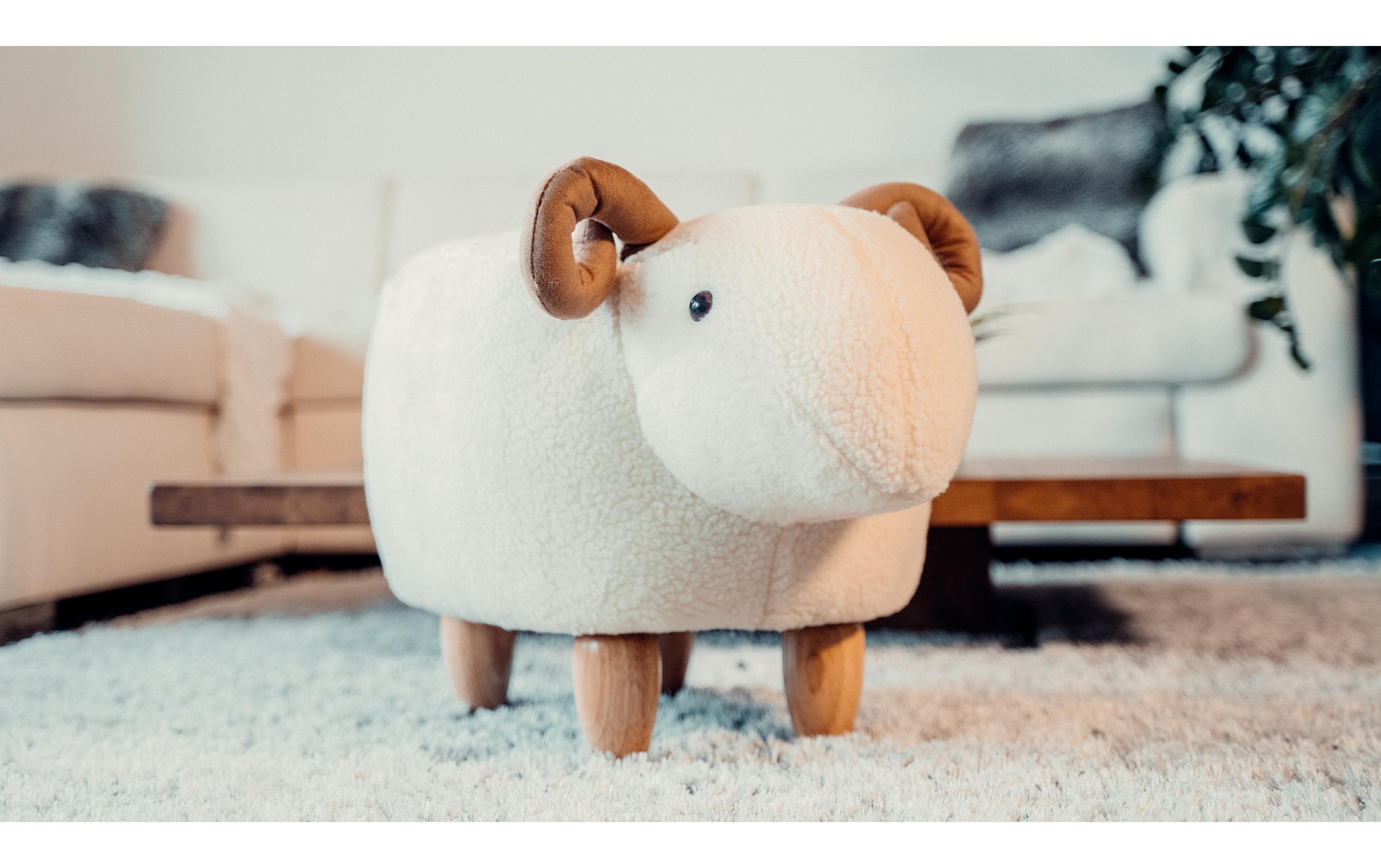 Hocker »zoosy Schaf Berta Weis«