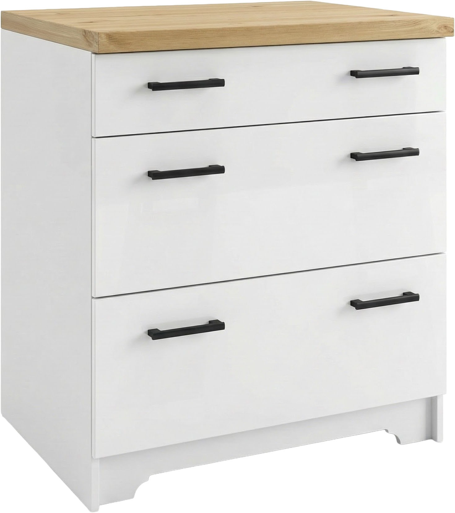 Image of Home affaire Unterschrank "Meliss" aus massiver Kiefer, Breite 80 cm, Soft-Close-Funktion