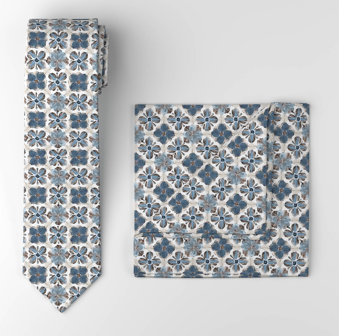 OLYMP Cravate Set, 2 cuis Set mit Einstecktuch