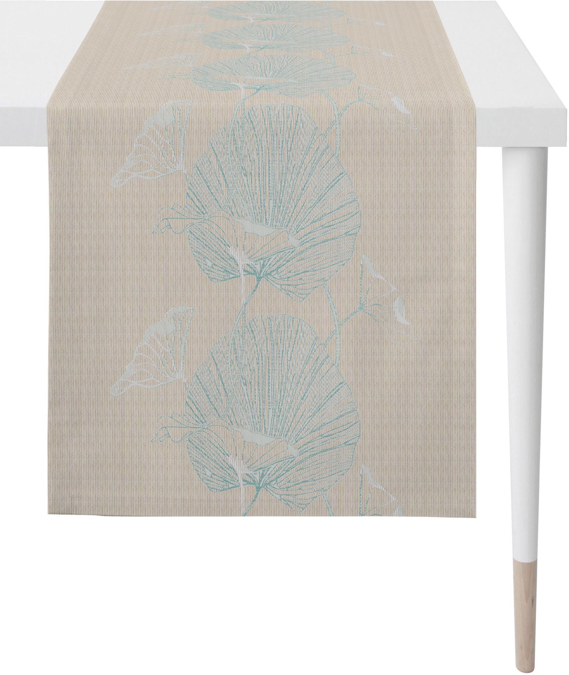 Image of APELT Tischläufer "Nora - Herbstzeit, Jacquard, Herbstdeko, Herbst" Fleckschutz