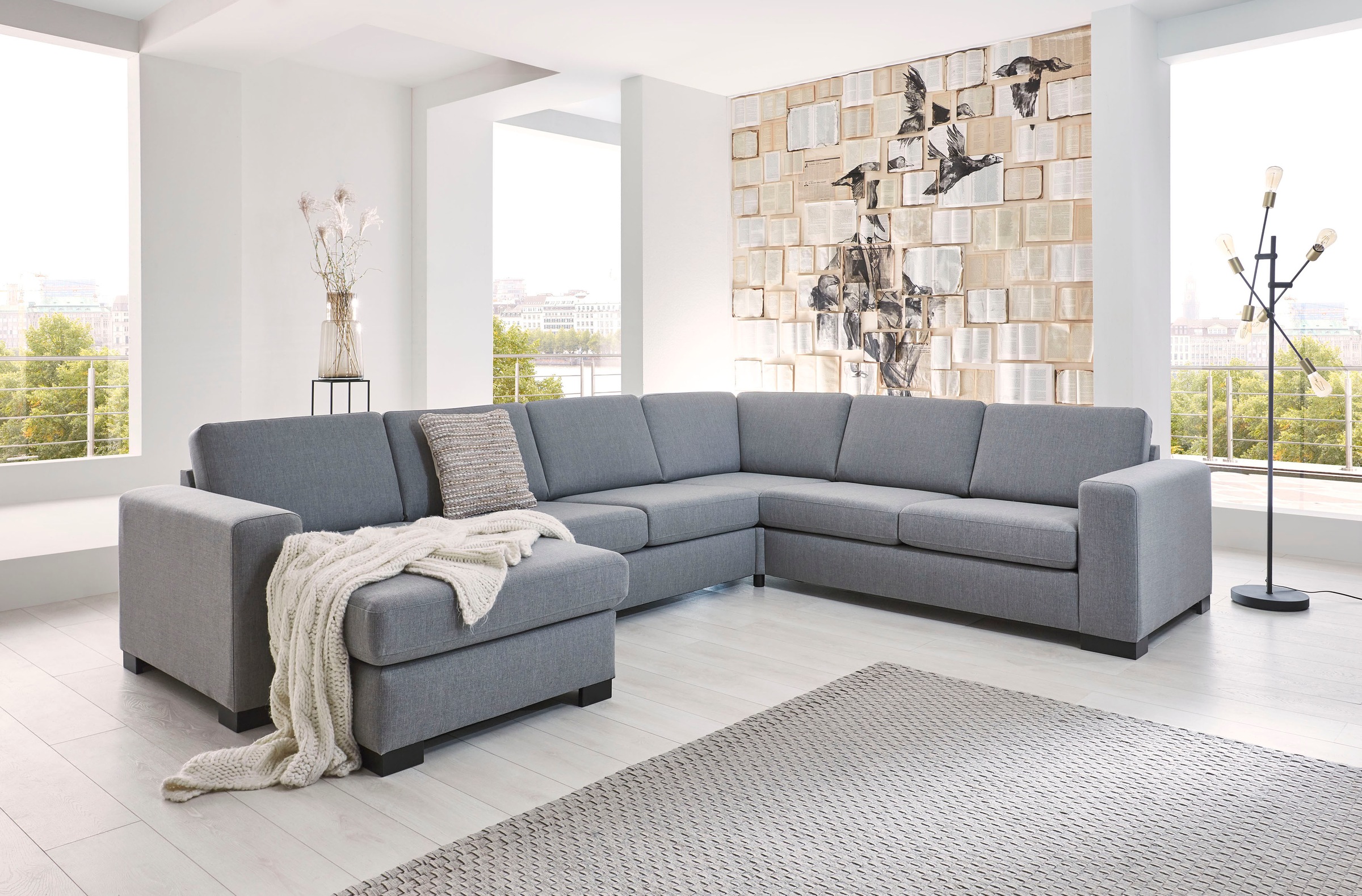 Image of Places of Style Wohnlandschaft »Wisconsin«, Ottomane / Recamiere beidseitig montierbar. bei Ackermann Versand Schweiz