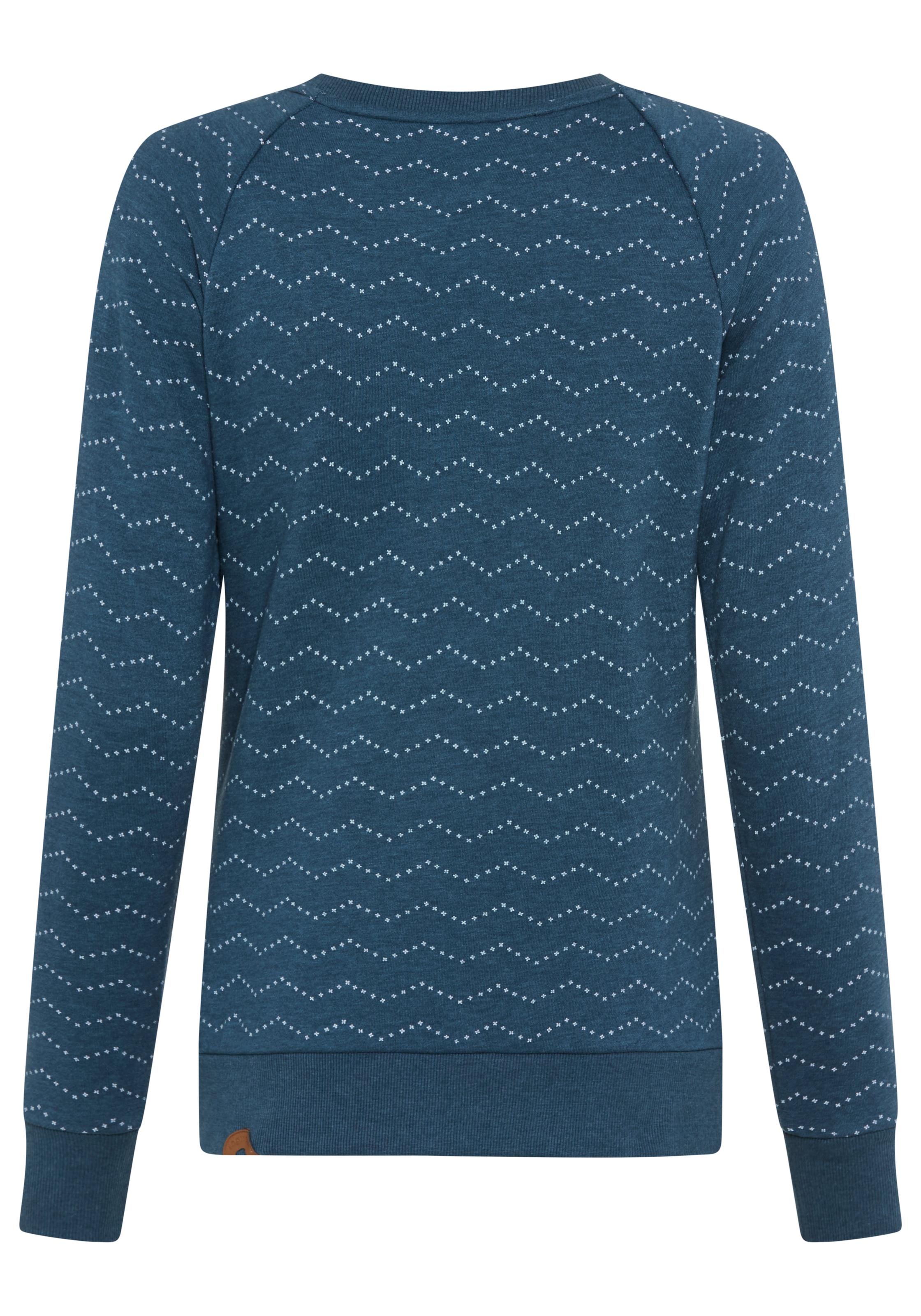 Ragwear Sweat-shirt »DARIA ZIG ZAG O«, mit Zierknöpfen am Ausschnitt
