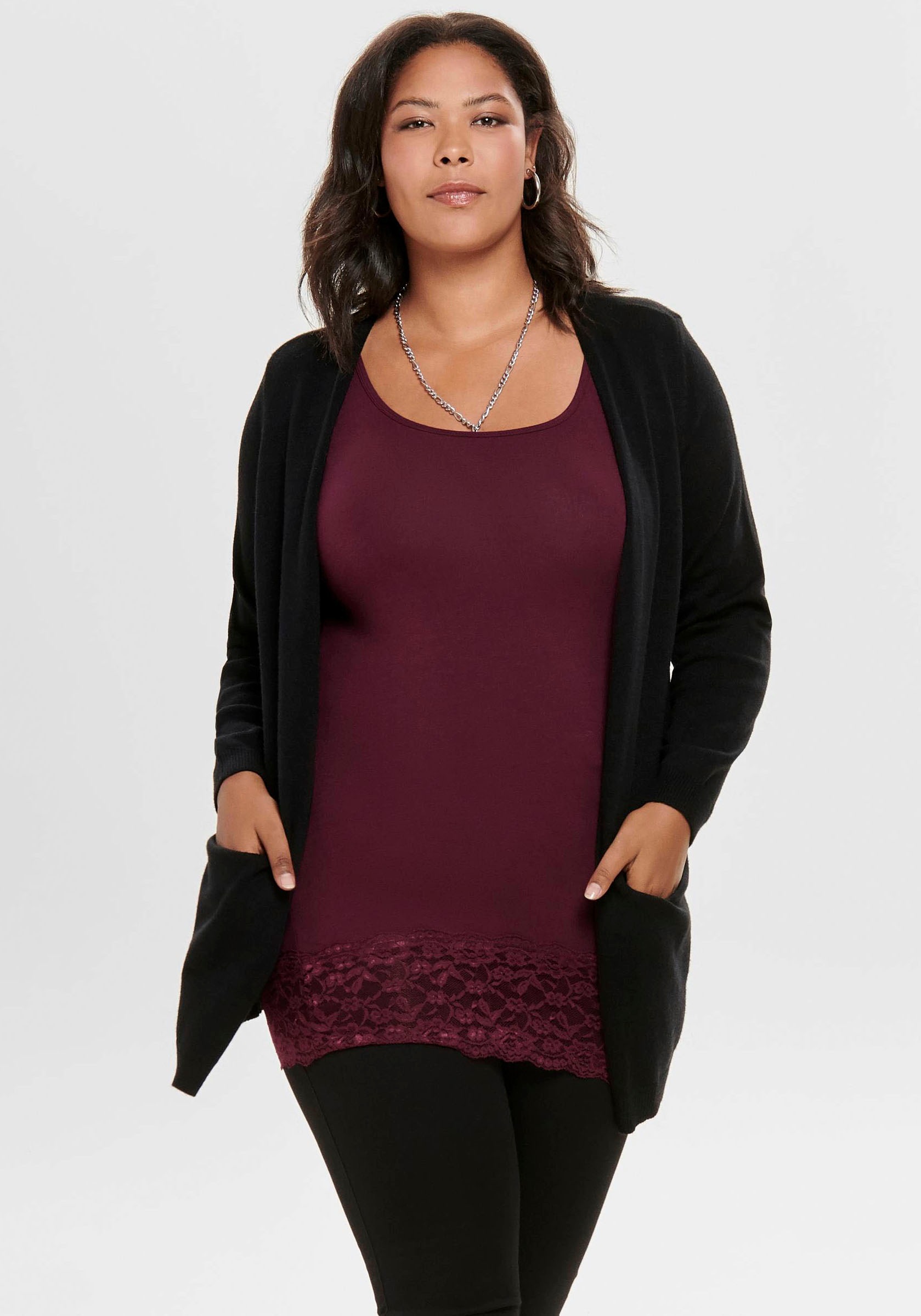 Image of ONLY CARMAKOMA Cardigan »CARSTONE«, mit Eingrifftaschen bei Ackermann Versand Schweiz