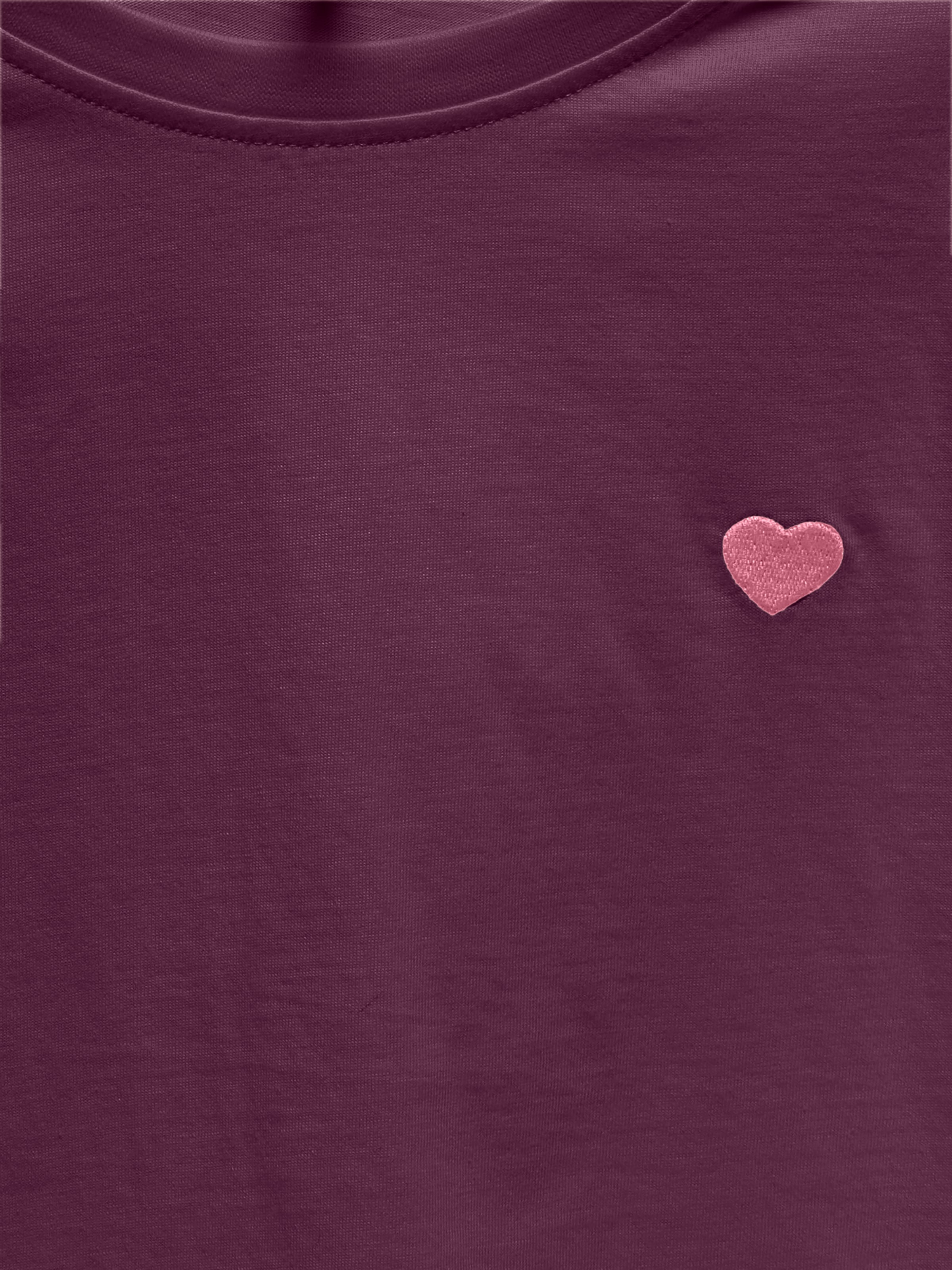 KIDS ONLY Kurzarmshirt »KOGMAIKEN LIFE CROPHEART SS TOP JRS NOOS«, mit kleinem Herzchenmotiv auf der Brust