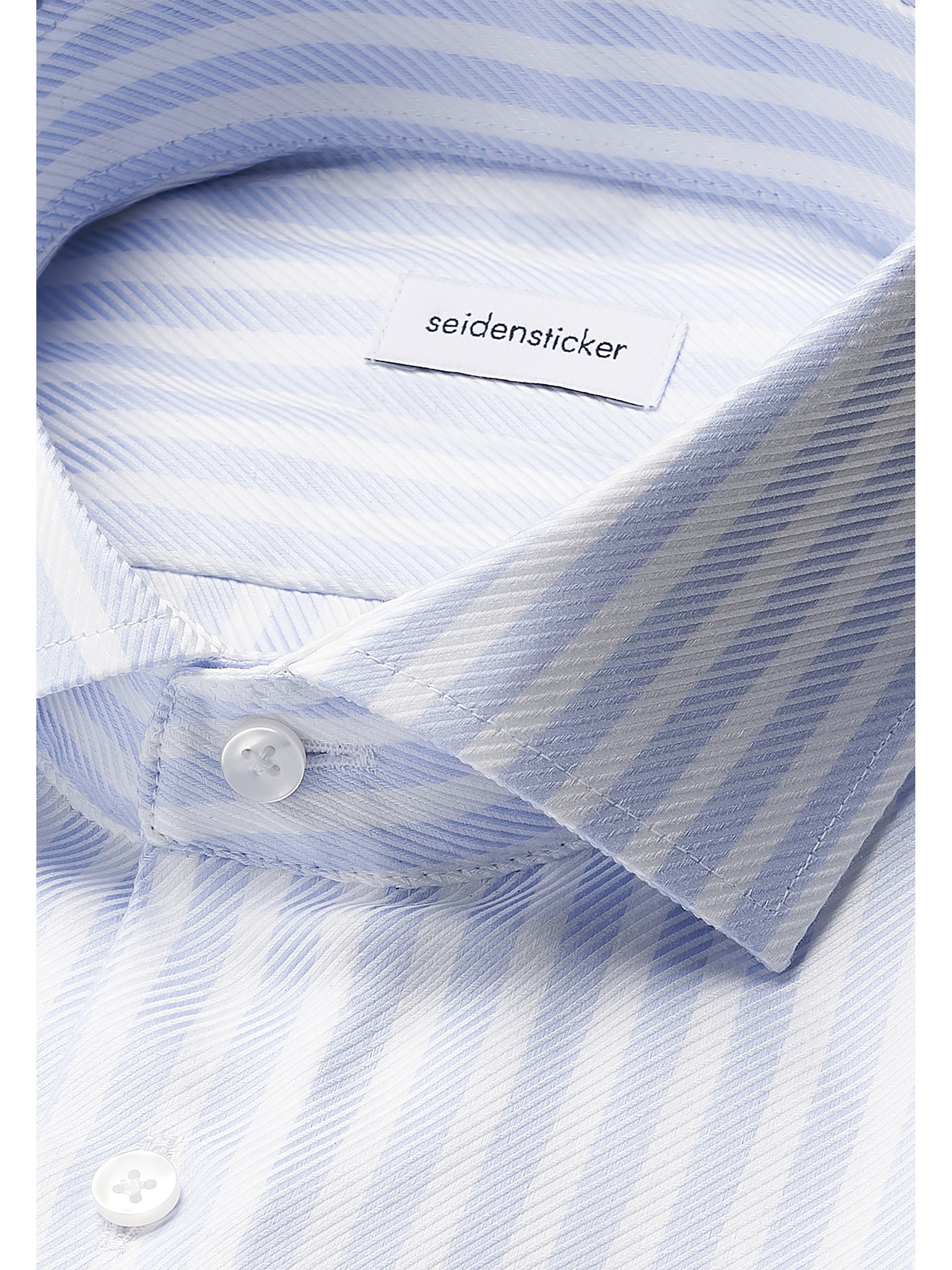 seidensticker Businesshemd »Schwarze Rose« Shaped 1/1 Kentkragen Gestreift