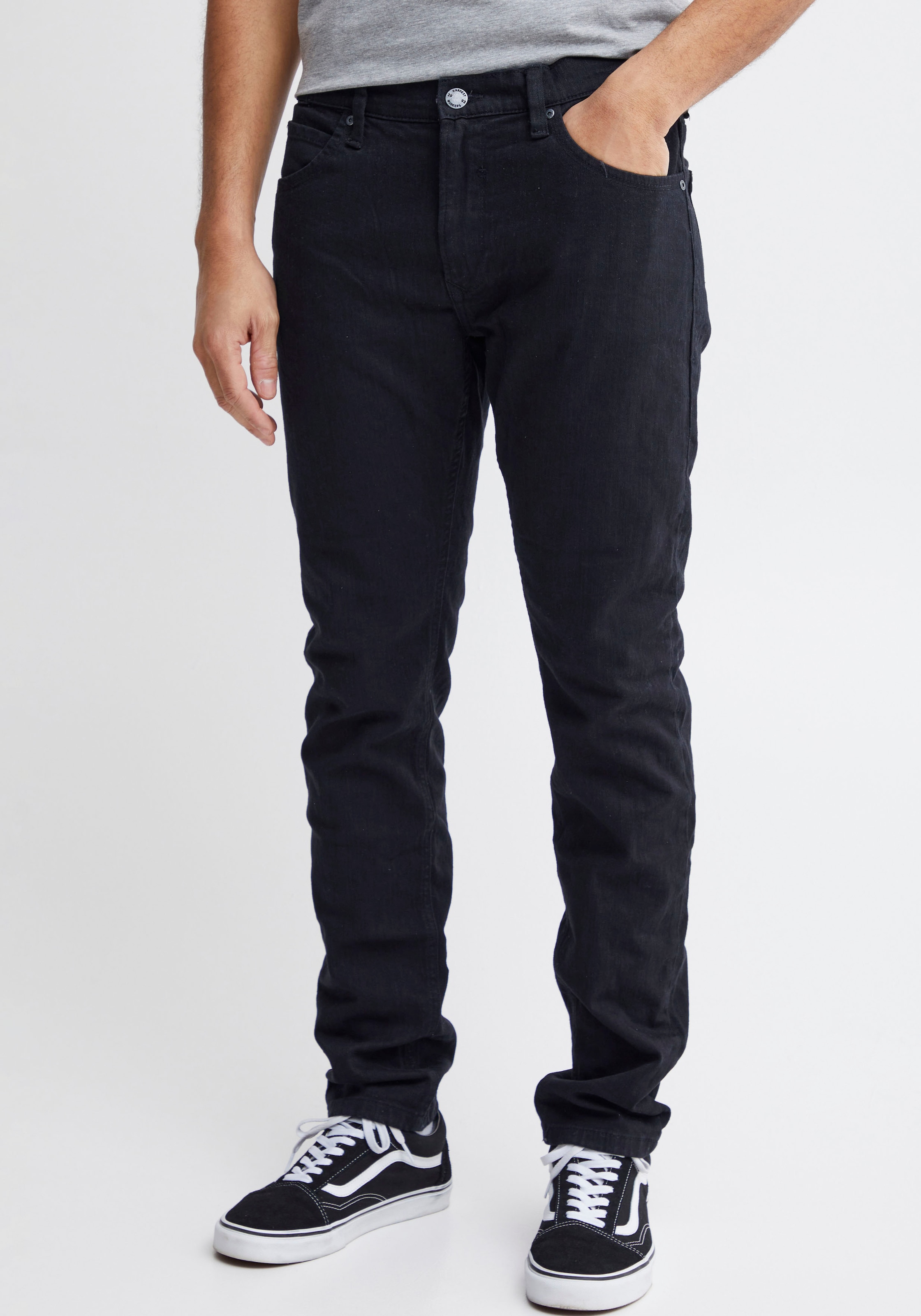 Image of Blend 5-Pocket-Jeans "BHTWISTER-NOOS" aus Baumwolle und Elasthan, Slim Fit, knöchellang, mit Reissverschluss