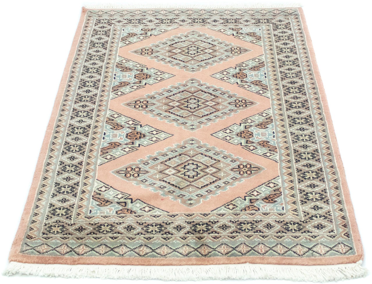 Image of morgenland Teppich »Buchara Teppich handgeknüpft rosa«, rechteckig, 8 mm Höhe bei Ackermann Versand Schweiz