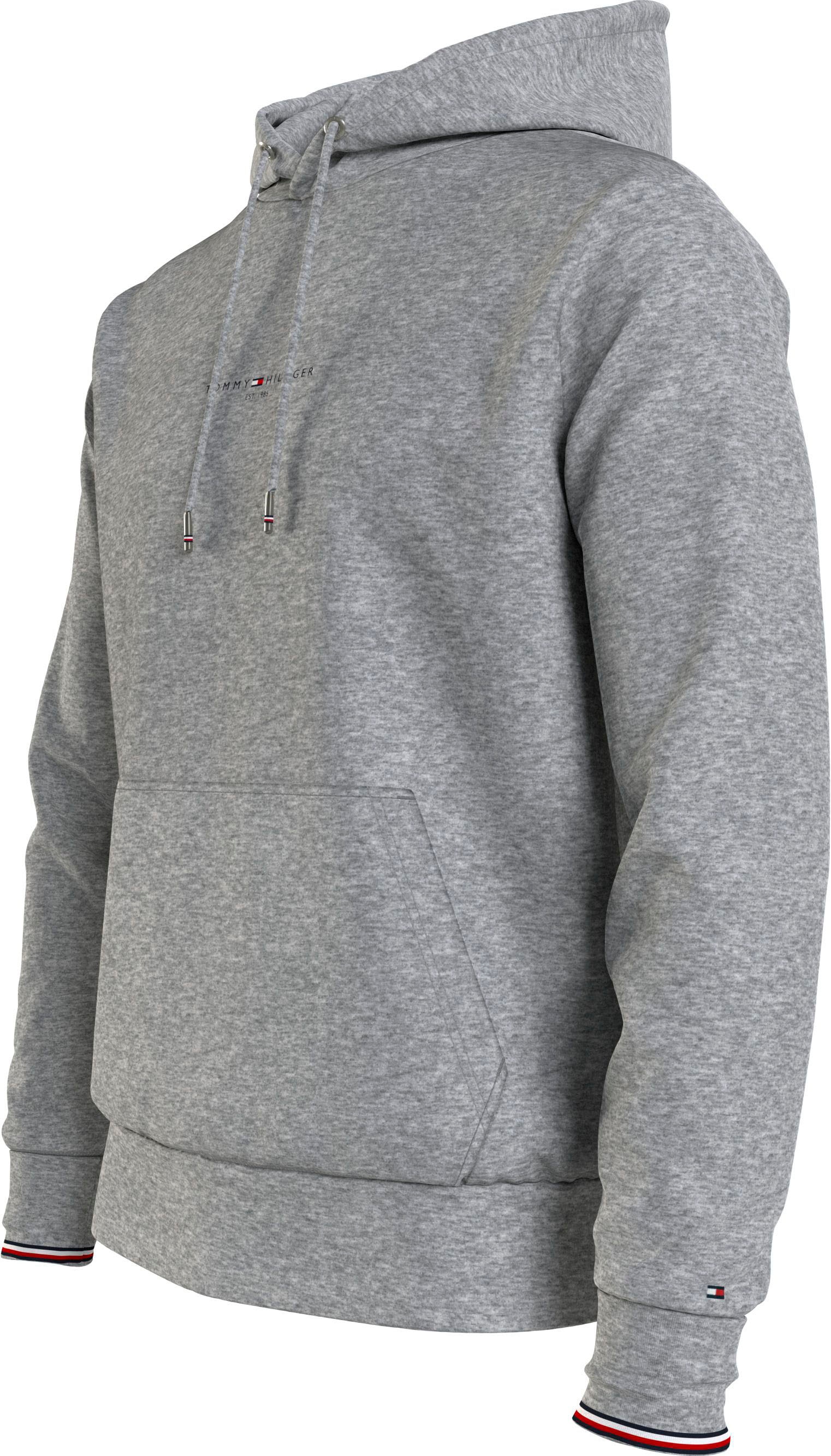 Tommy Hilfiger Hoodie »TOMMY LOGO TIPPED HOODY«, Tommy-Tape innen am Ausschnitt, Flag-Stickerei am Ärmel