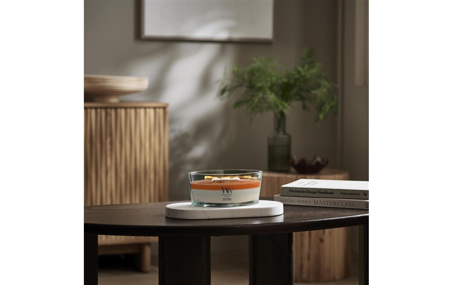 Woodwick Duftkerze »Vanilla Embers Trilogy Ellipse«