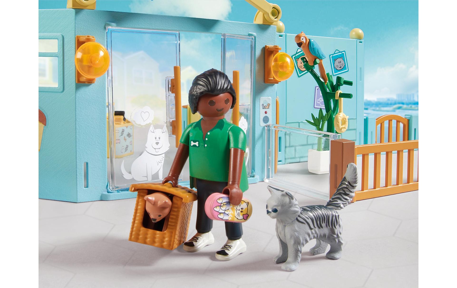 Playmobil® Spielbausteine »My Life Tierhotel 71742«, (191 St.)
