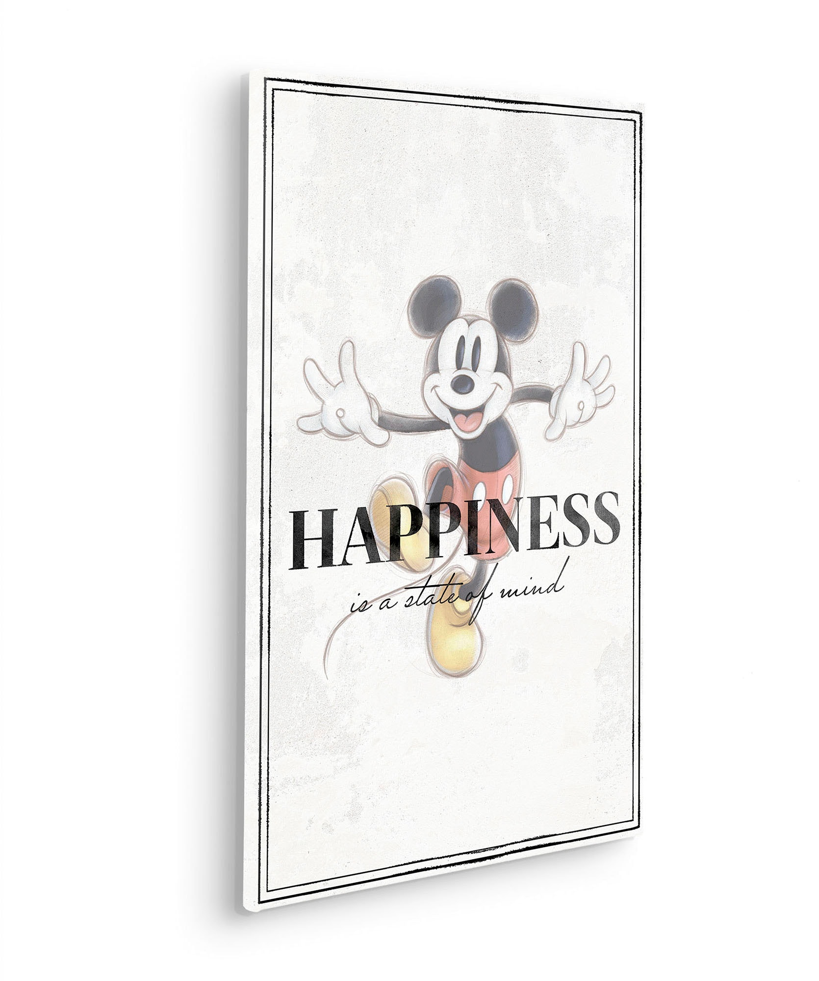 Komar Leinwandbild »Mickey Be Kind - Grösse 40 x 60 cm«, Disney, (1 St., 40 x 60 cm (Breite x Höhe), Keilrahmenbild mit Echtholzrahmen, Kinderzimmer