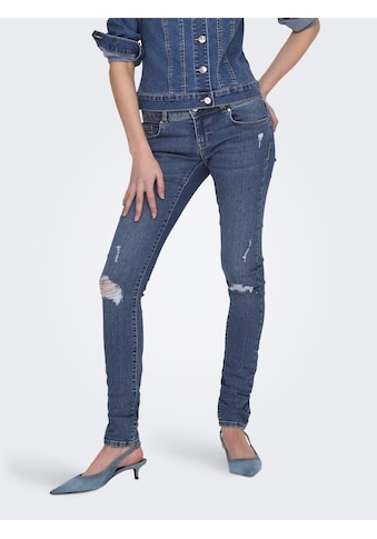 Skinny-fit-Jeans »ONLANEMONE MID SK VIS BUT DES DNM PIM«