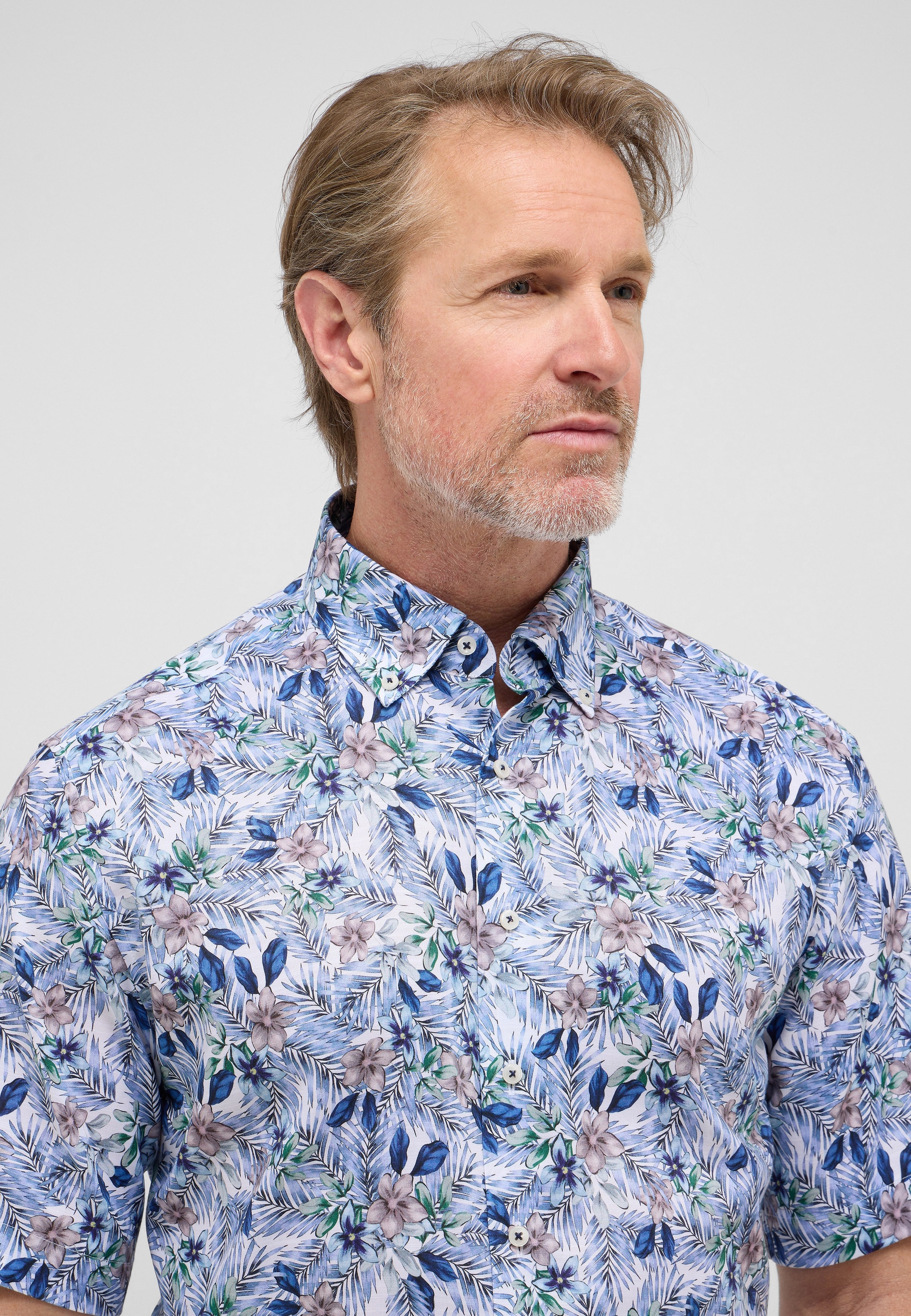 Eterna Kurzarmhemd »MODERN FIT« EASY IRON (bügelleicht)