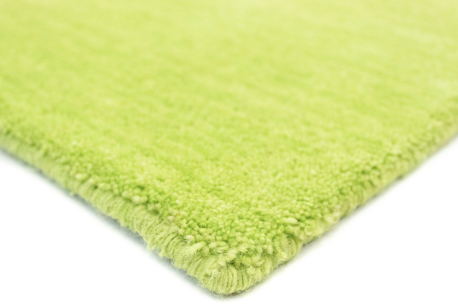 morgenland Wollteppich »Uni - Gabbeh Teppich - Softy«, rechteckig, 1,6 mm Höhe, Gabbeh Optik, Uni Farben, reine Wolle, sehr weicher Flor, Wohnzimmer