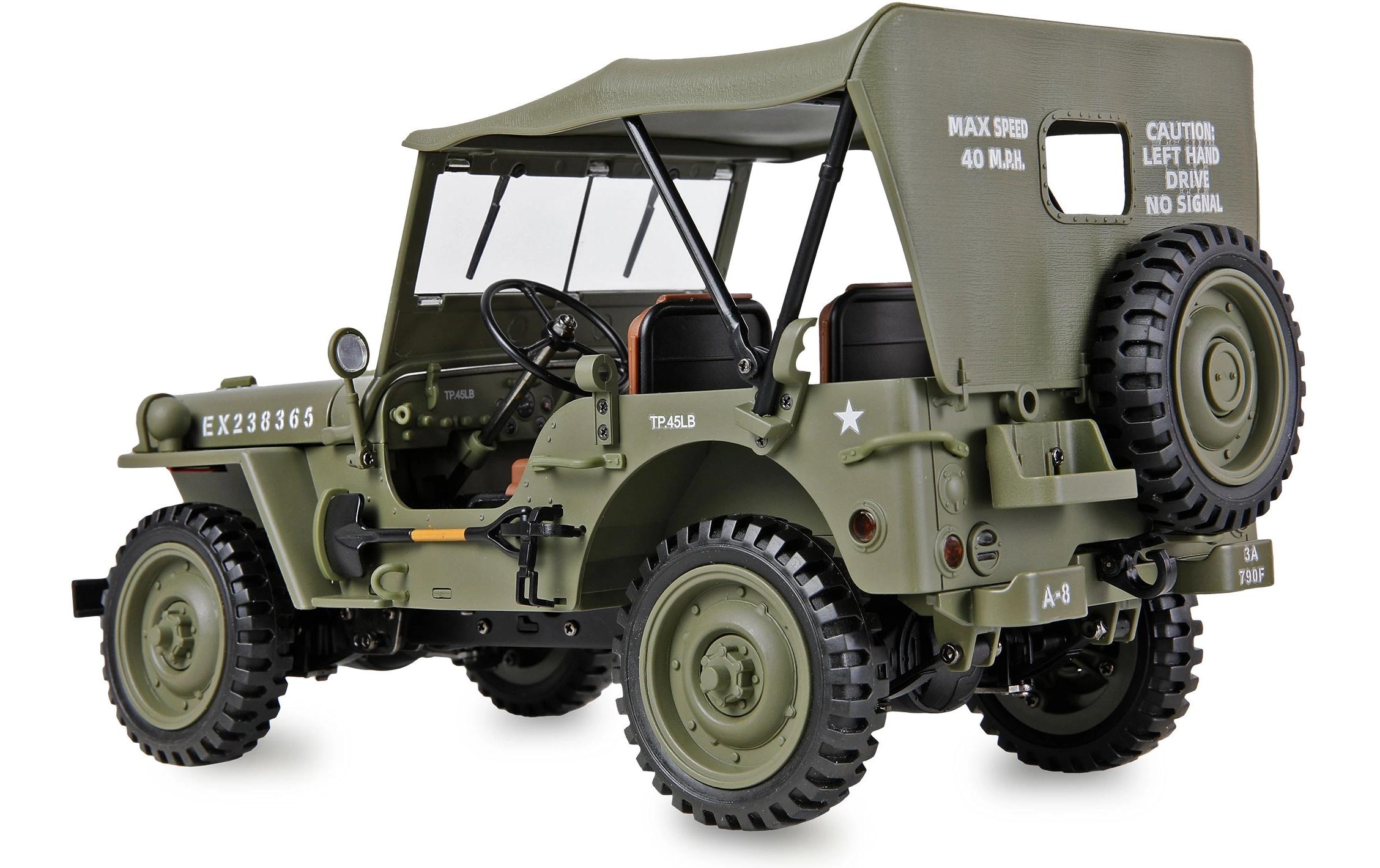 Amewi Voiture RC »Scale Crawler Jeep Willys MB 1:14« transmission 4x4