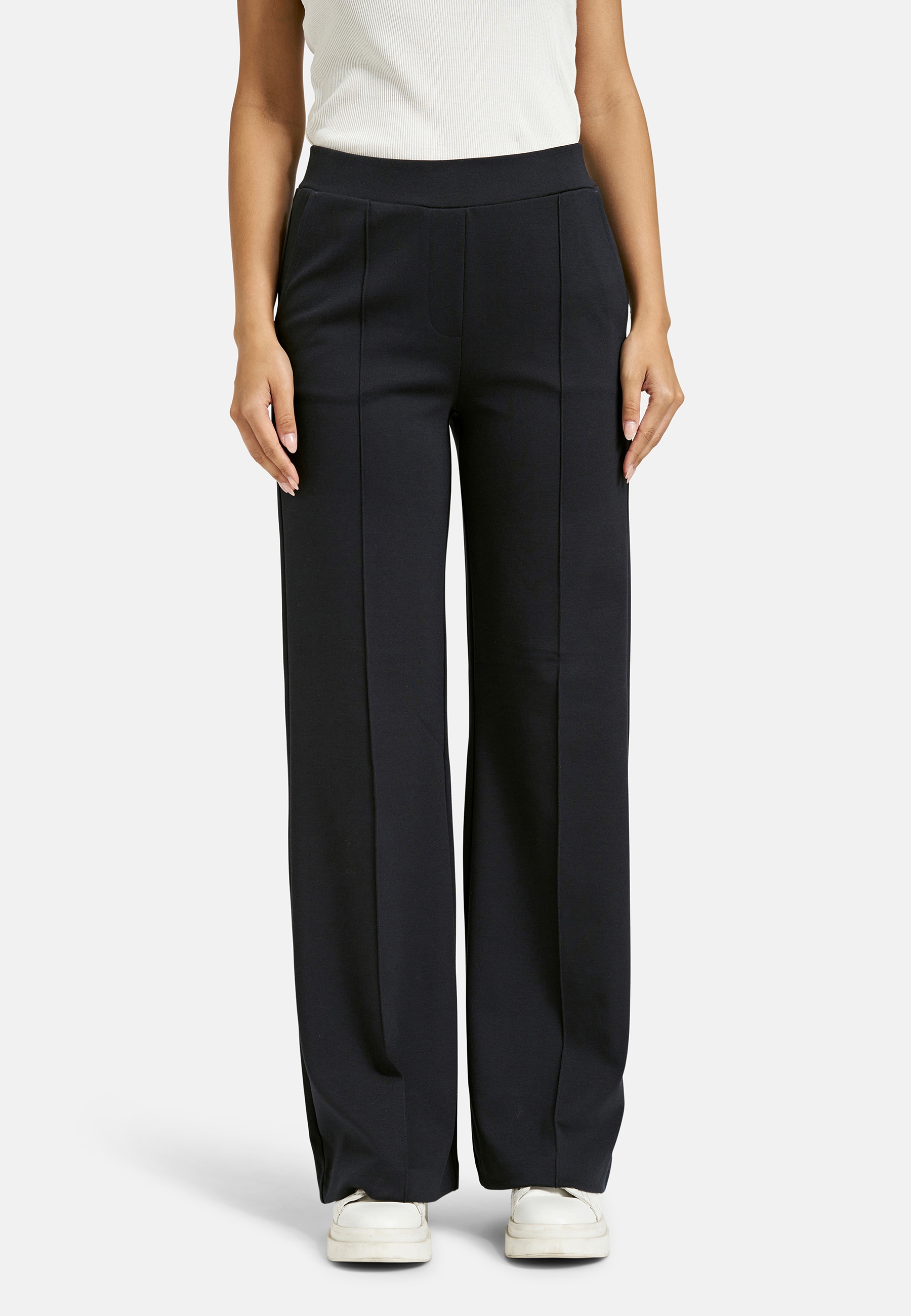 Smith & Soul Stoffhose  mit abgesteppten Bügelfalten