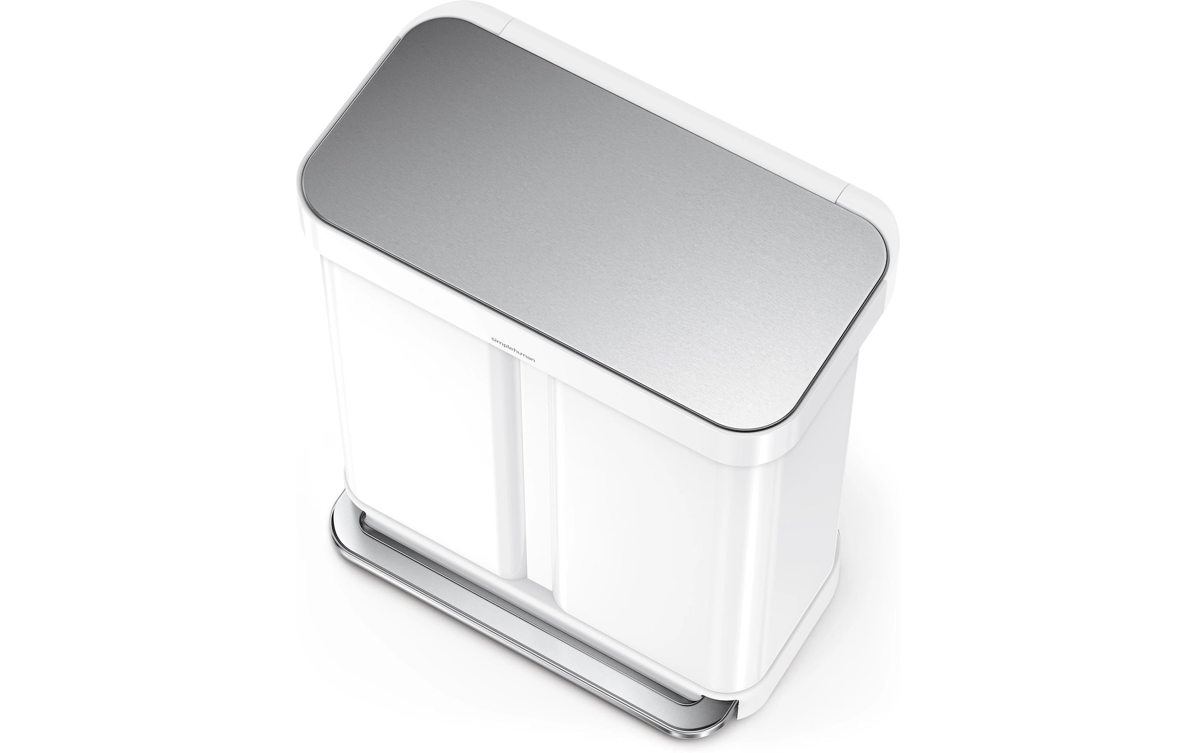 simplehuman Poubelle »Step Can 34+24 l« 2 Behälter