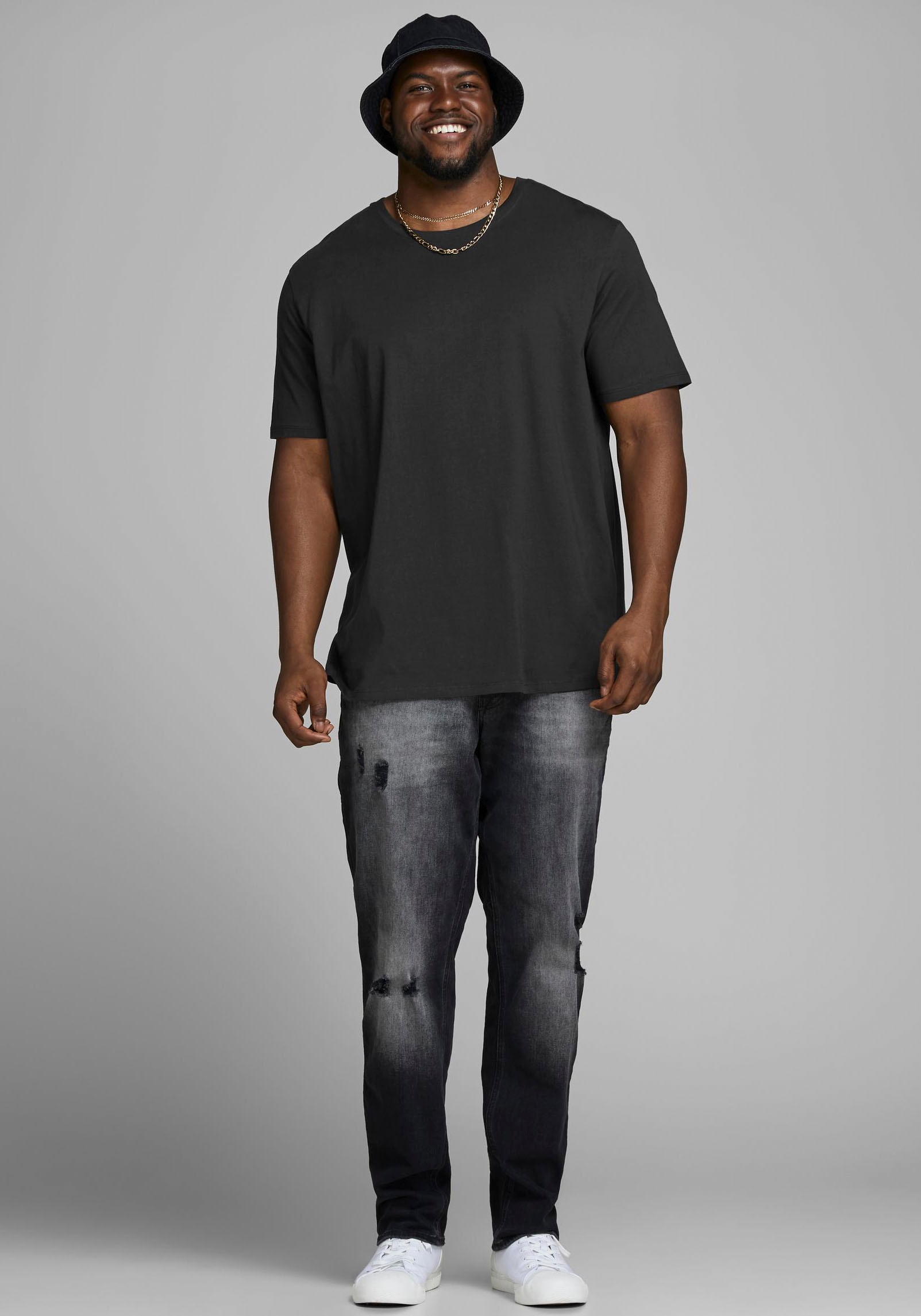 Jack & Jones PlusSize Rundhalsshirt »CORP LOGO TEE«