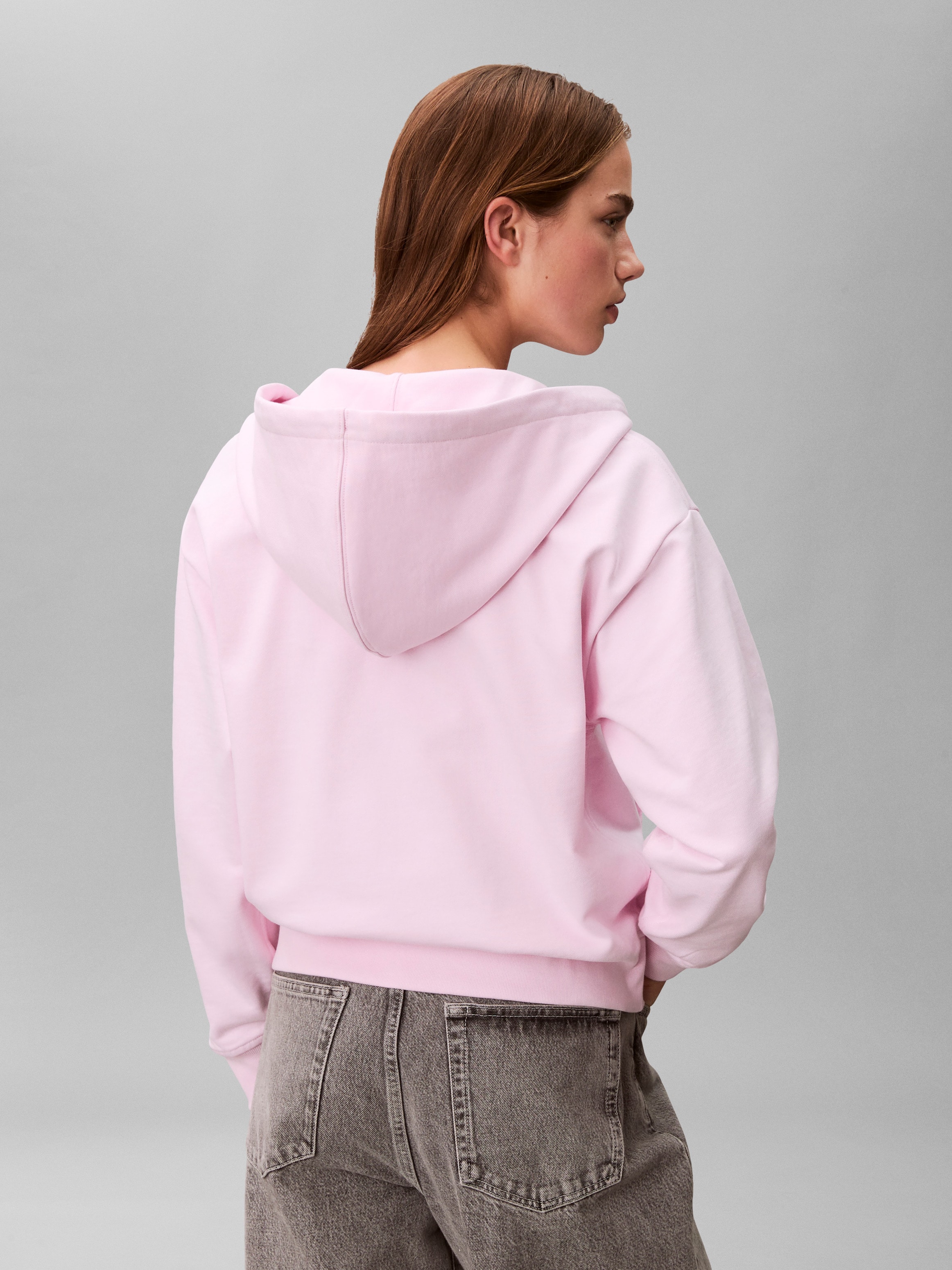 Calvin Klein Jeans Sweat à capuche »ARCHIVE LOGO FRENCH TERRY FZ HOO«, Mit Rundhalsausschnitt, regular fit
