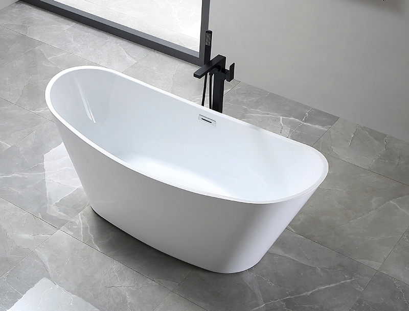 welltime Badewanne »Lagos« Höhe 72 cm mit Ablaufstöpsel | verstellbare Füsse | Überlauf Freistehend, 170x72x71 (LxBxH), Sanitäracryl, mit Pop Up Ventil