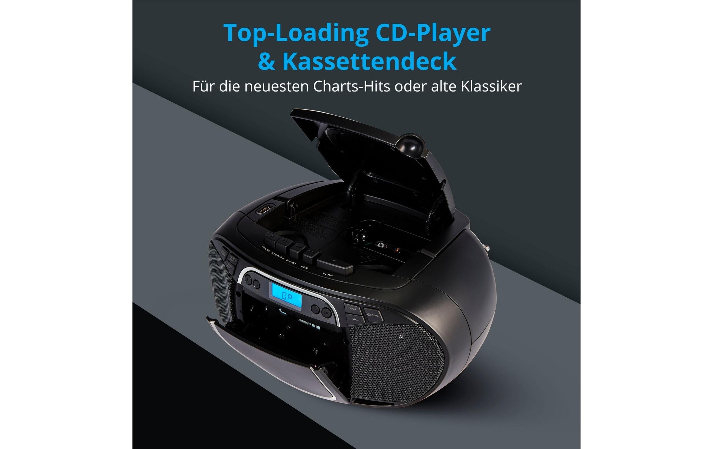 Medion® CD-Radiorecorder »LIFE E66476 Schwarz«