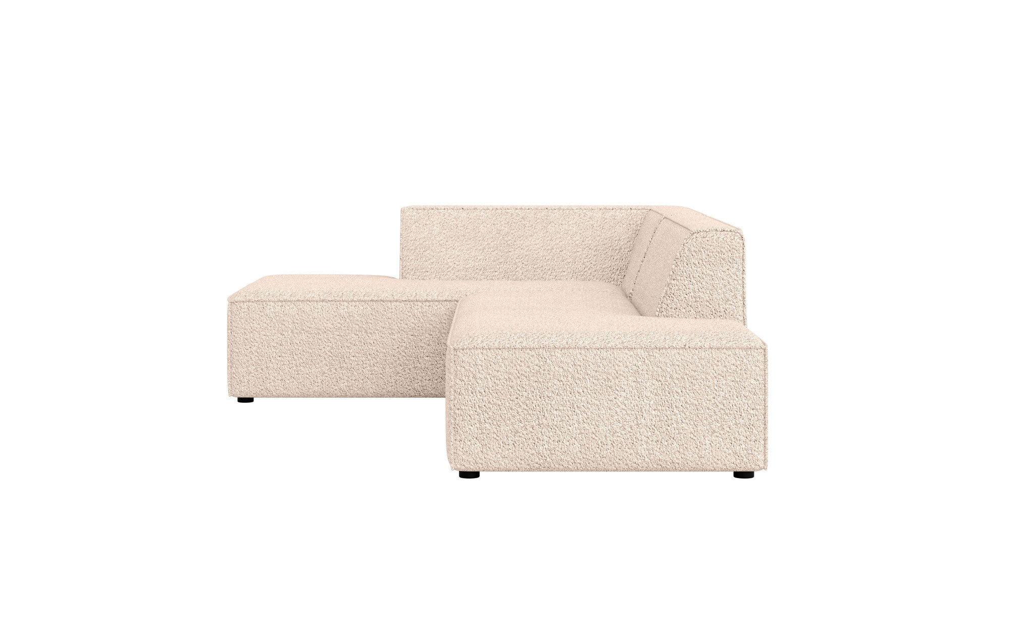 INOSIGN Ecksofa »Ecksofa Cavan mit Ottomane links oder rechts bestellbar«, L-Form mit Wellenunterfederung, Masse B/T/H: 270/180/72 cm