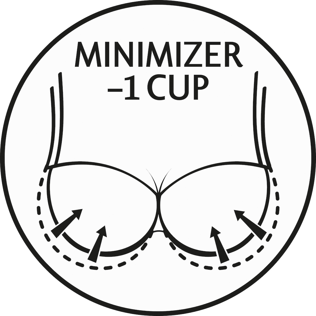 Triumph Minimizer-BH »Modern Finesse W01«, mit nahtlos vorgeformten Cups, Basic Dessous