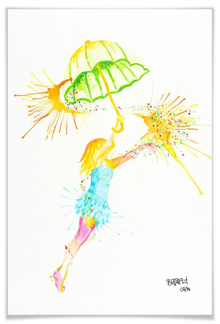 Image of Wall-Art Poster »Dreamcatcher«, Schriftzug, (1 St.), Poster, Wandbild, Bild, Wandposter bei Ackermann Versand Schweiz