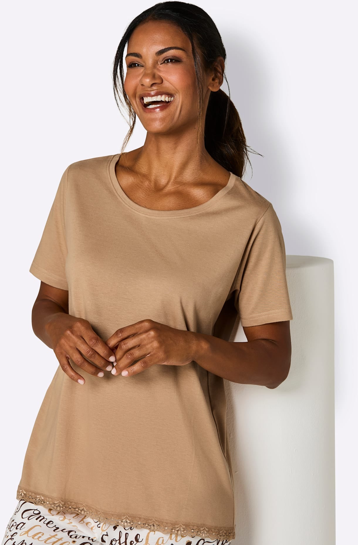 wäschepur Pyjamaoberteil »Schlafanzug-Shirt« 1 tlg.