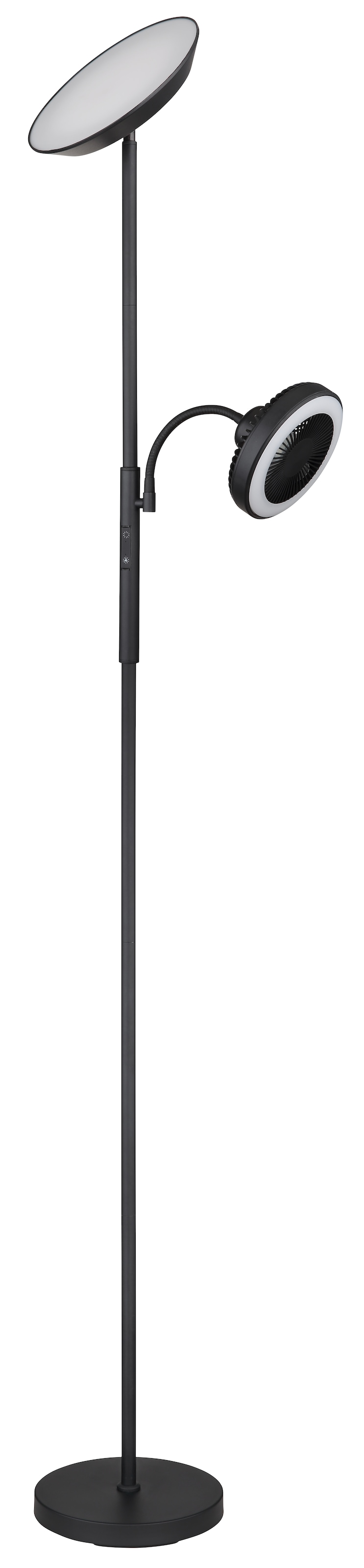 GLOBO LIGHTING LED Deckenfluter »DAVYD« LED-Modul 1 Stk. warmweiss - kaltweiss Stehleuchte, Stehlampe, Leselicht mit Ventilator, Wohnzimmer