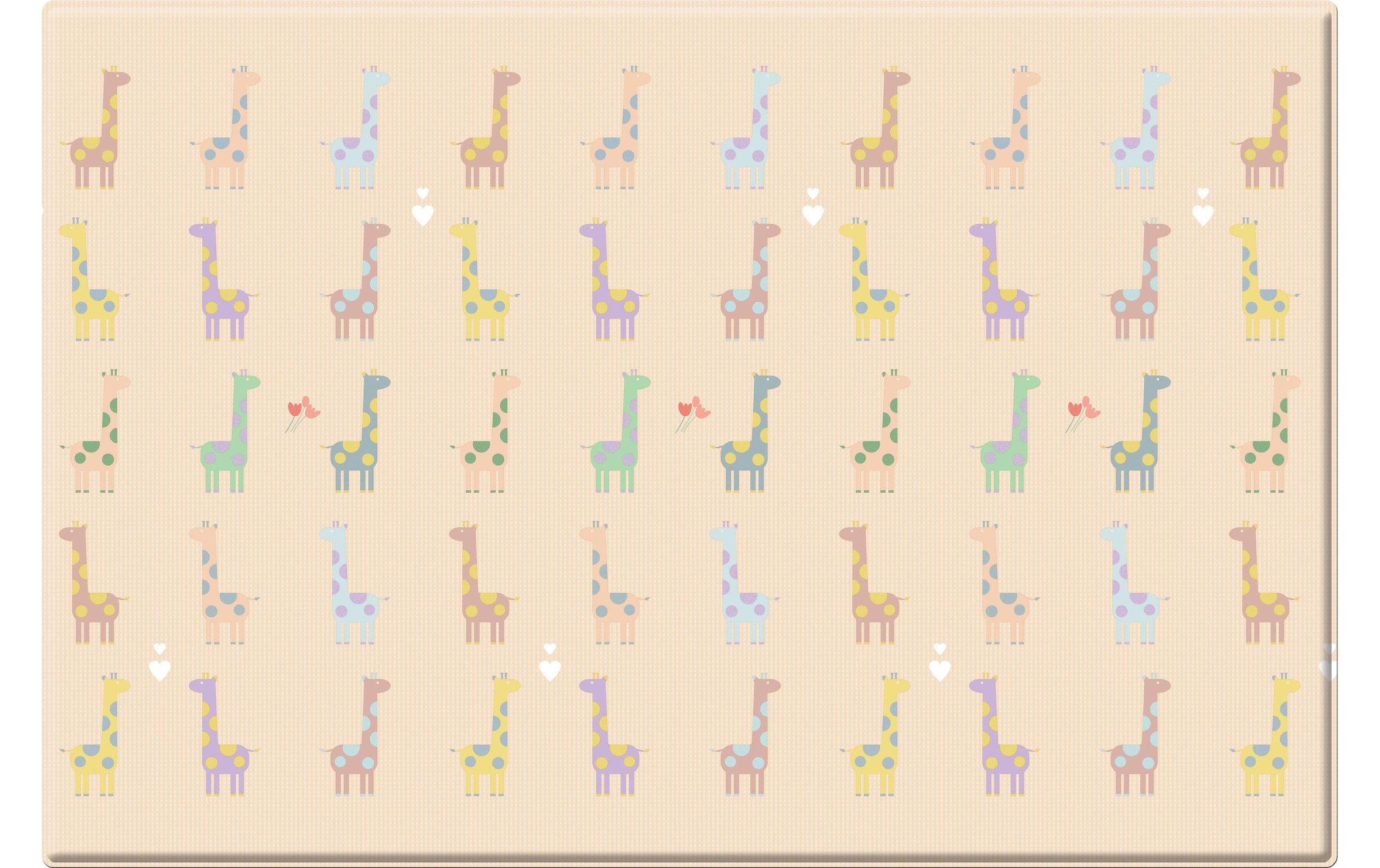 BabyCare Spielmatte »Giraffe in Love, 185 x 125 cm«