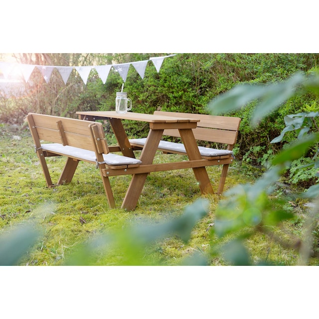 roba® Kindersitzgruppe »Picknick for 4 Outdoor Deluxe, Teakholz«, mit Lehne  bequem kaufen
