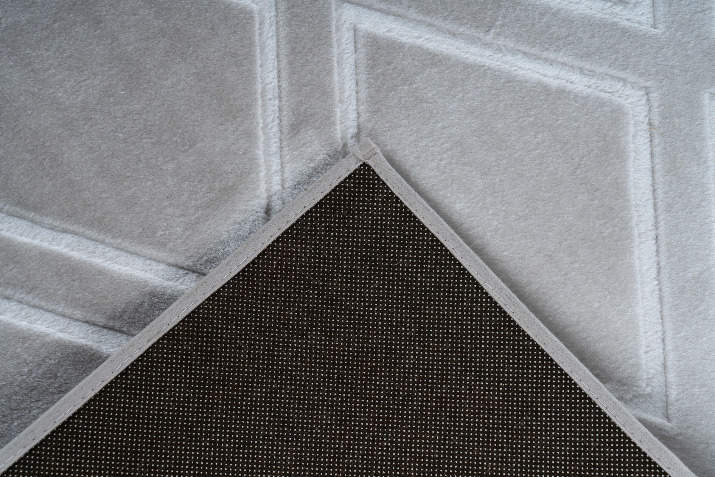 calo-deluxe Teppich »Latemar 400«, rechteckig, 7 mm Höhe, Hoch -Tief Struktur, Wohnzimmer