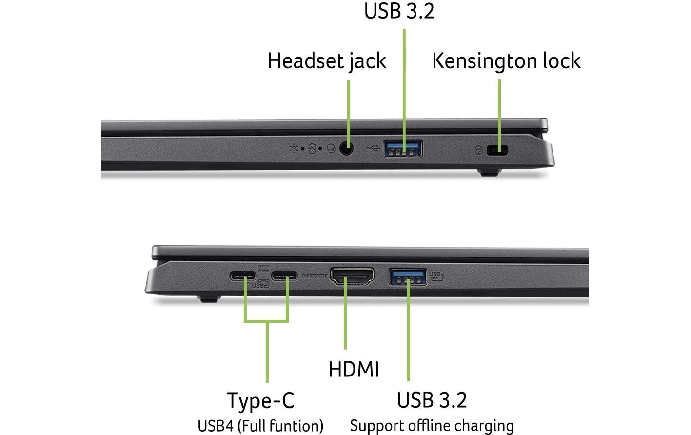 Acer Notebook »Aspire 15 (A15-61M-R4UZ) 16 GB, 1 TB«, 39,468 cm, / 15,6 Zoll, AMD, Ryzen 7, Radeon 780M