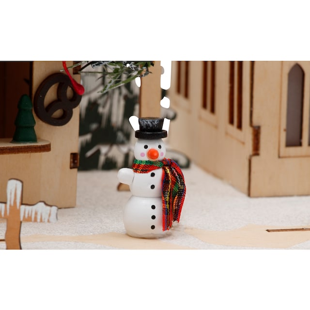 ♕ Home affaire Weihnachtsdorf »mit idyllischer Winterlandschaft«,  Weihnachtsdeko aus Holz, mit LED-Beleuchtung, Breite ca. 50 cm  versandkostenfrei auf