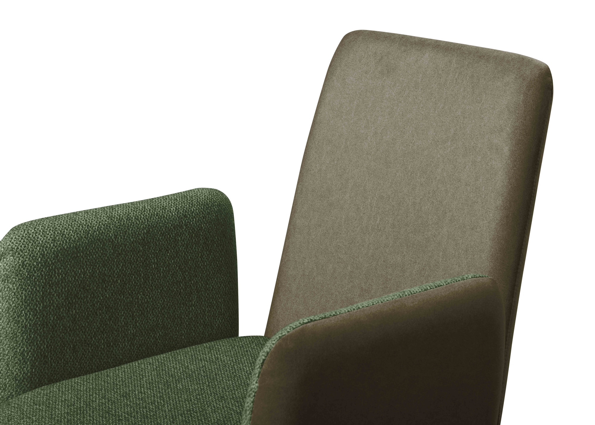 GOODproduct Chaise avec accoudoirs »Gabi Polsterstuhl, Esszimmerstuhl, Küchenstuhl, 4-Fussstuhl« () Gestell aus matt-schwarzem Flachmetall, stabil, 2-Stoff-Design